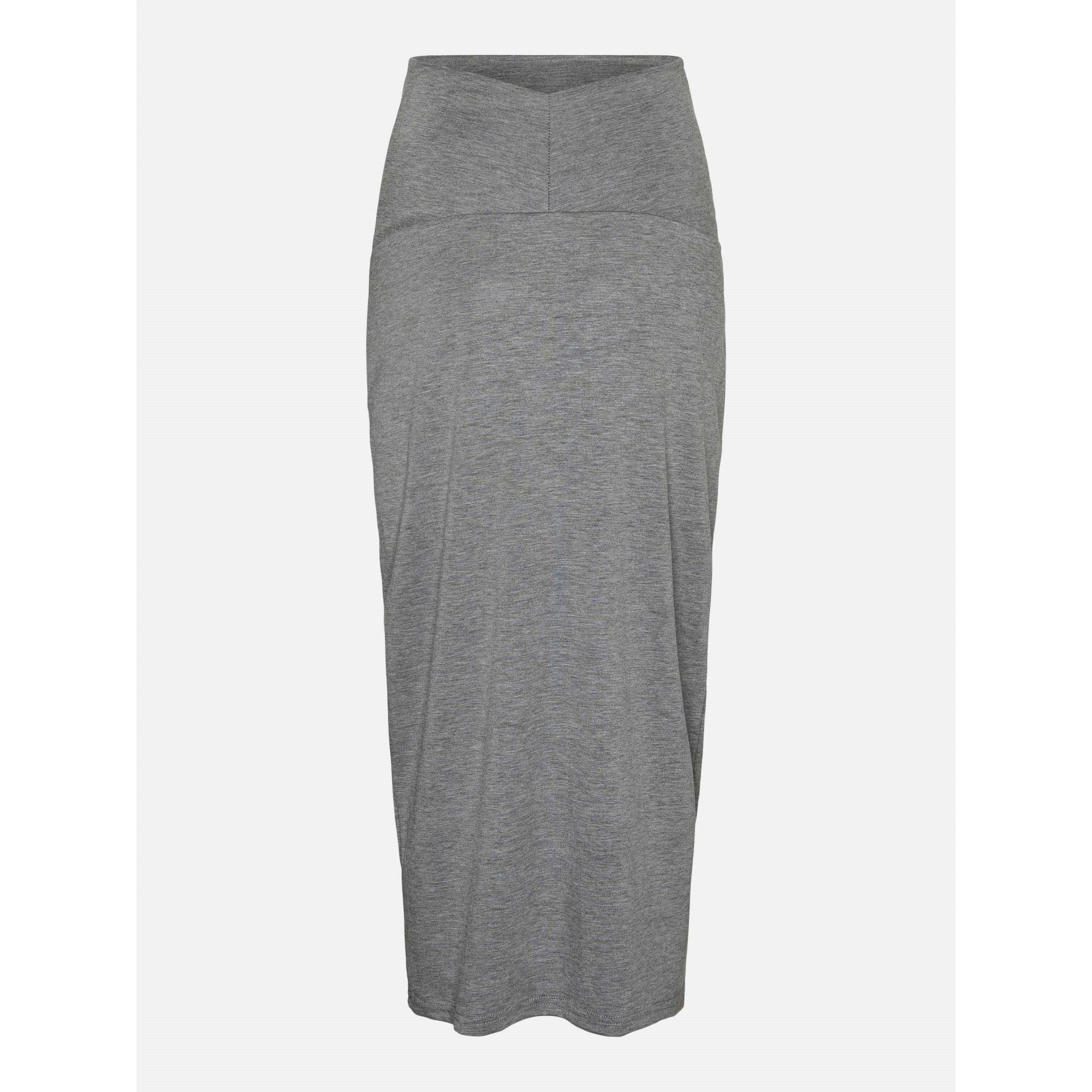 Grey Melange - Mamalicious - Mama Midi Skirt - 2