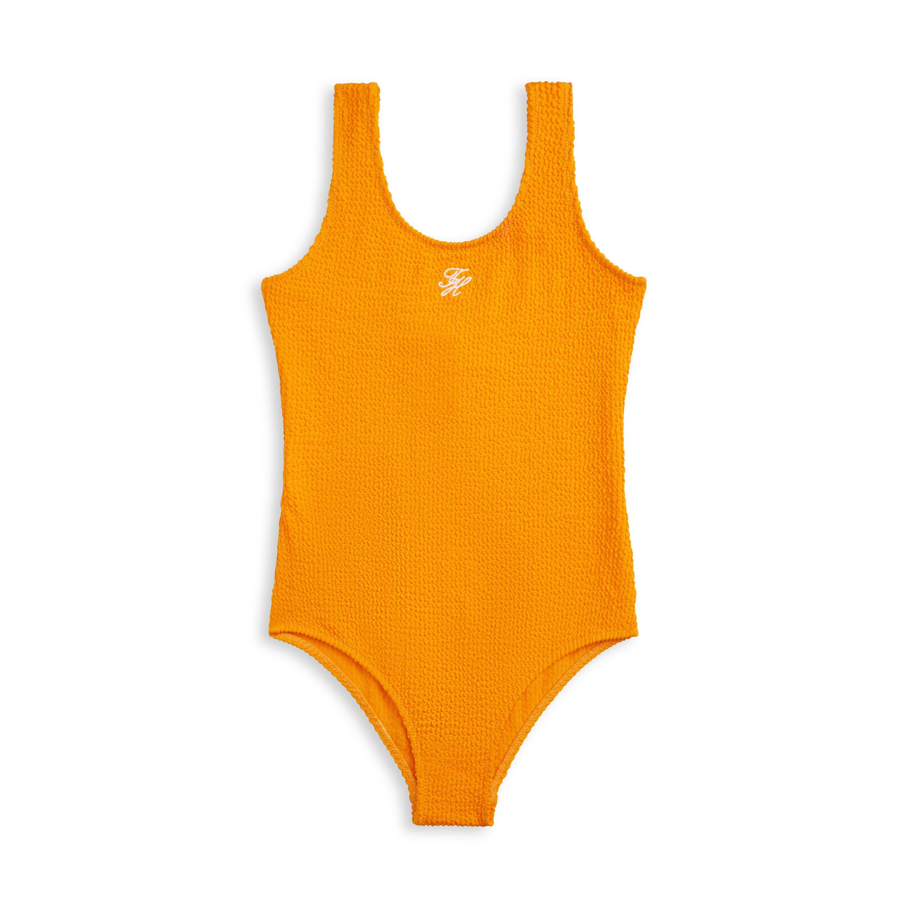 Tommy Hilfiger Girls Kids' Scoop Neck Swimsuit - Orange Sgd - 14-16Y