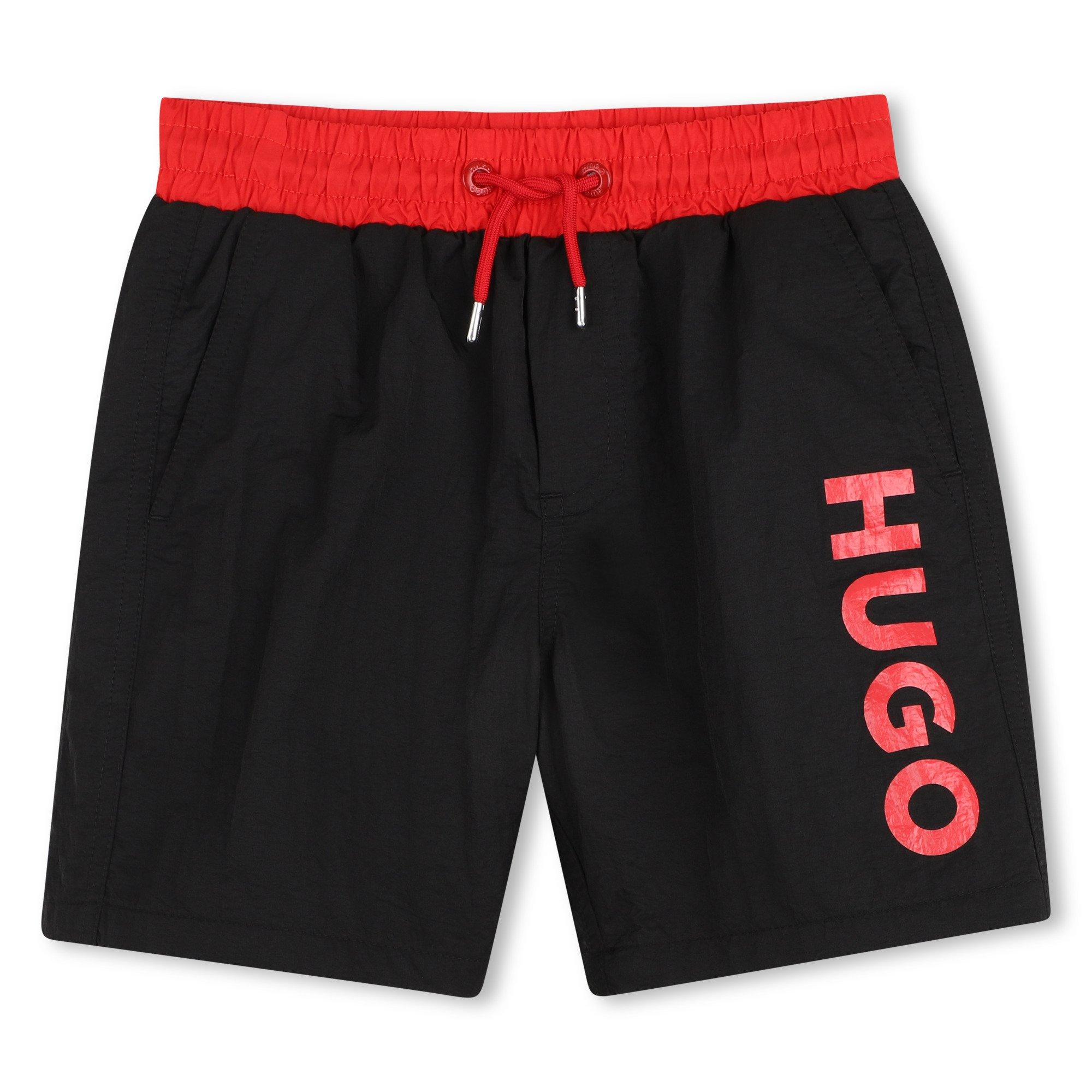 Hugo Kids' Swimming Trunks - Black 09B - Size 8Y