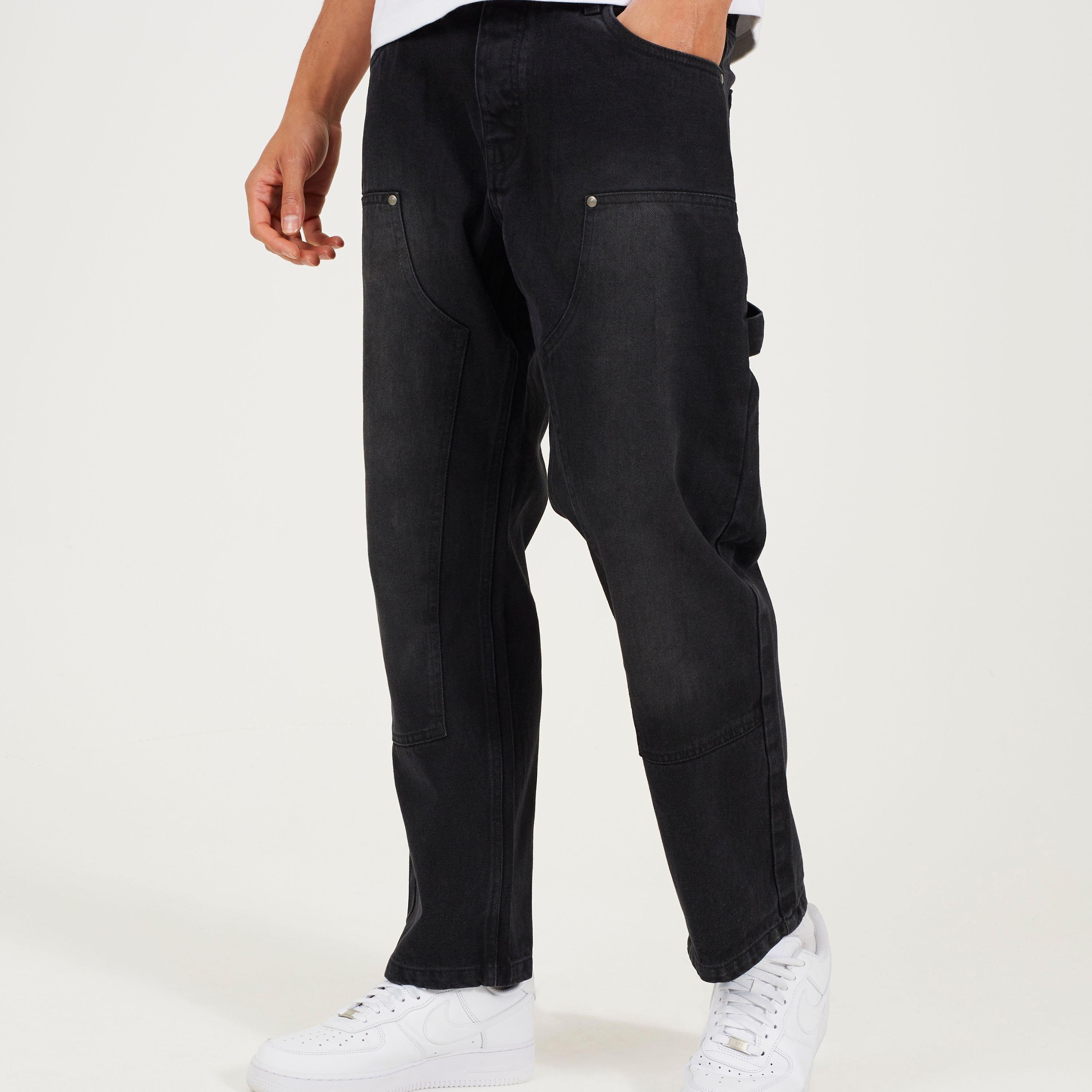 Charcoal - Brave Soul - Brave Mens Losse Fit Carpenter Jean - 1