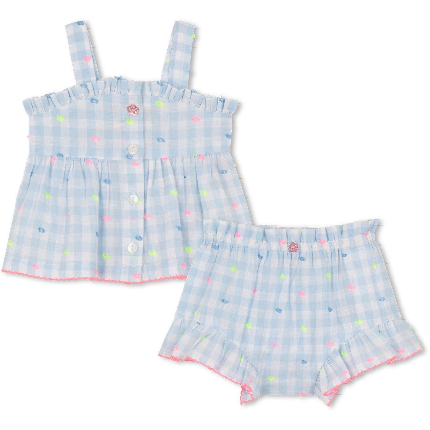 Blue White V21 - Billieblush - BilBlsh Gingham Set In62 - 1
