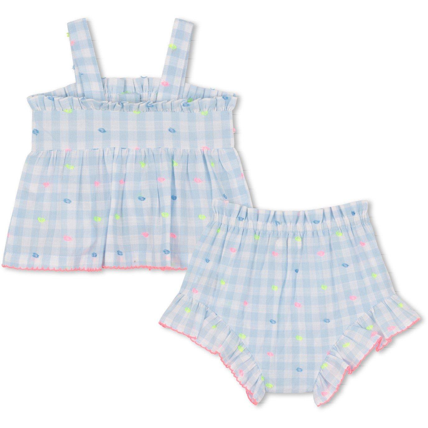 Blue White V21 - Billieblush - BilBlsh Gingham Set In62 - 2