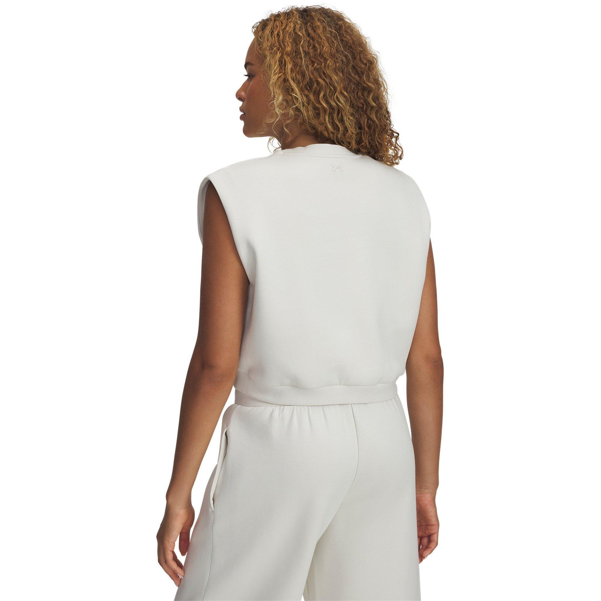 Cream - Under Armour - Women's 1/4 Zip Fleece - 2