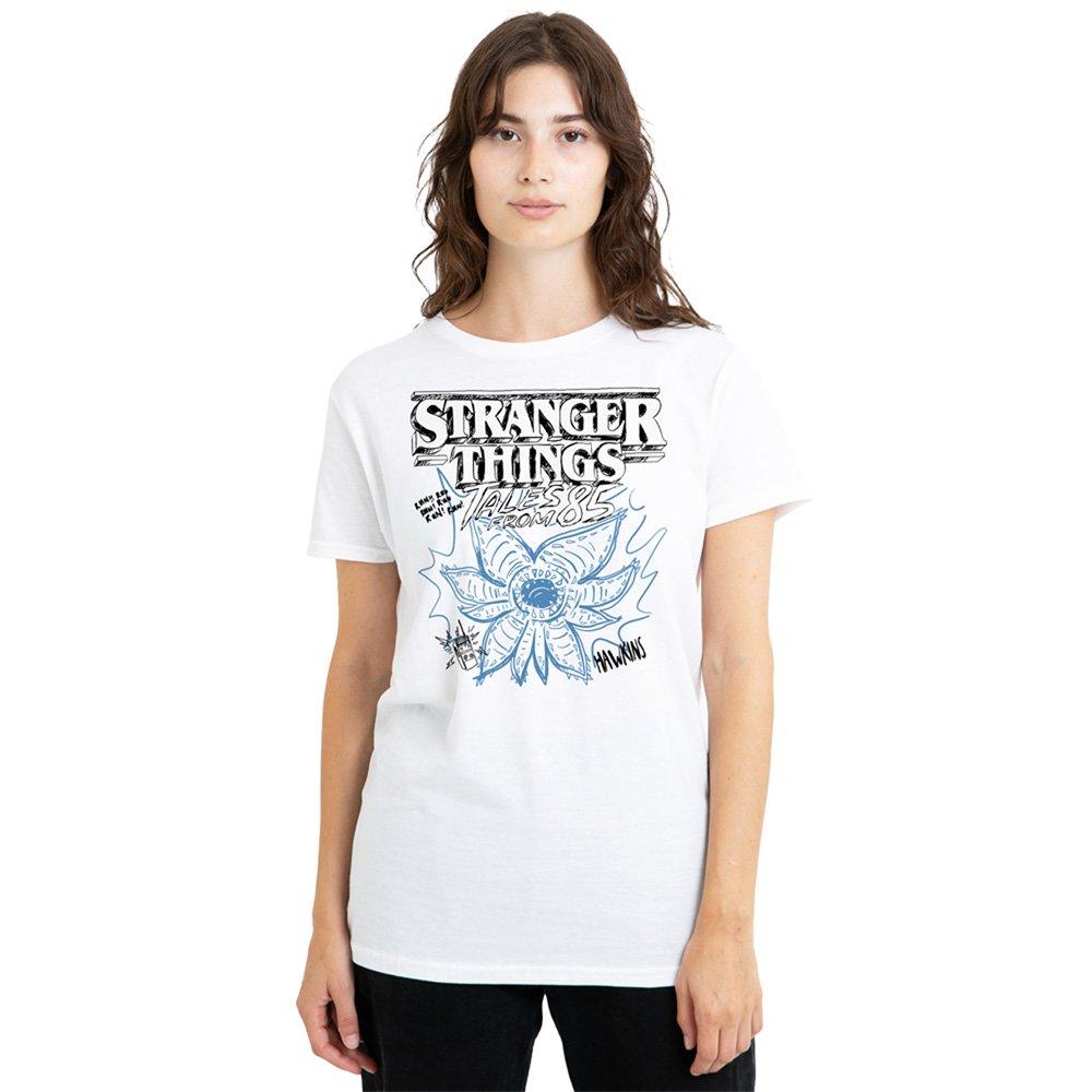 White - Stranger Things - Stranger Things Tales From 85 Demo Sketch T-Shirt - 1