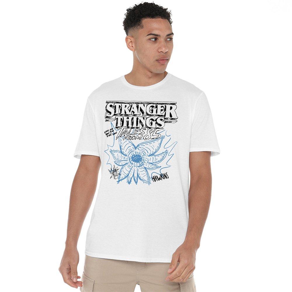White - Stranger Things - Stranger Things Tales From 85 Demo Sketch T Shirt - 1
