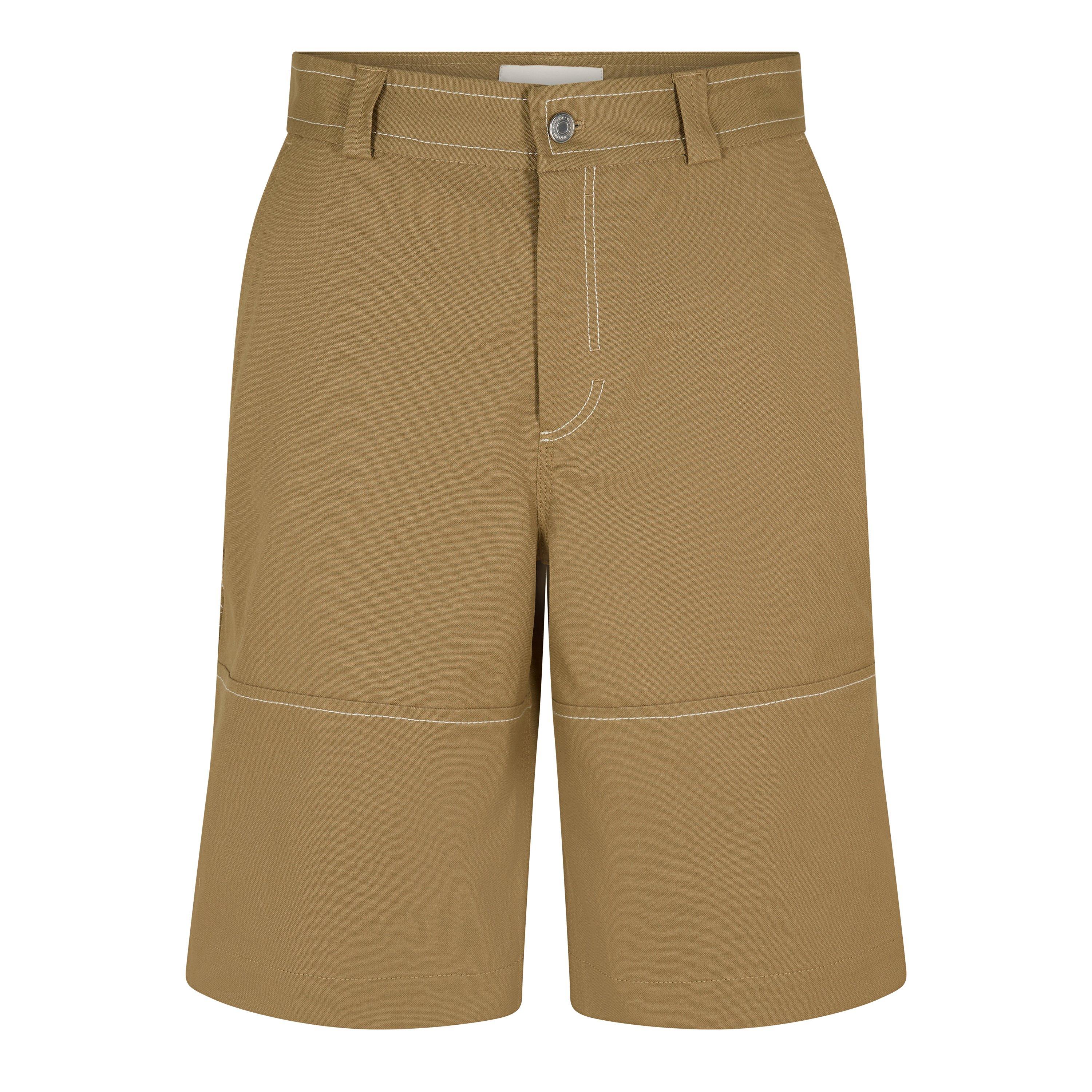 Ami Paris Men's Worker Chino Shorts - Beige - Small