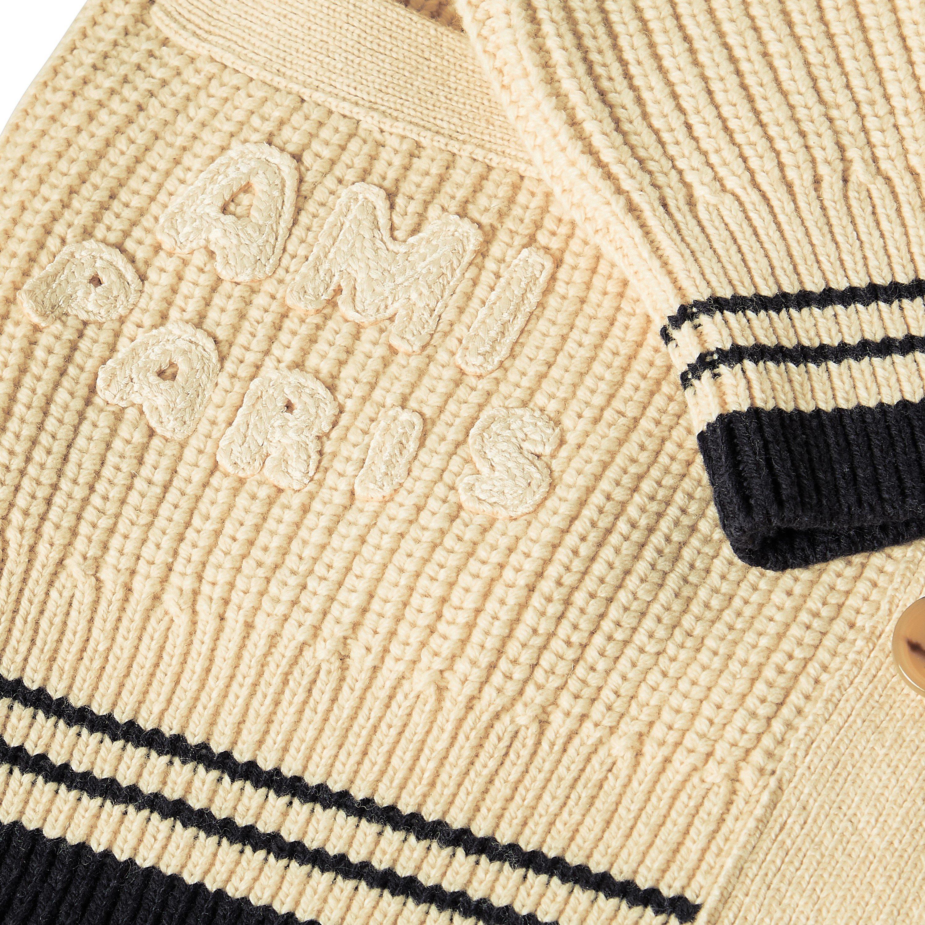 White Cream - Ami Paris - Men's Knitted Cardigan - 5