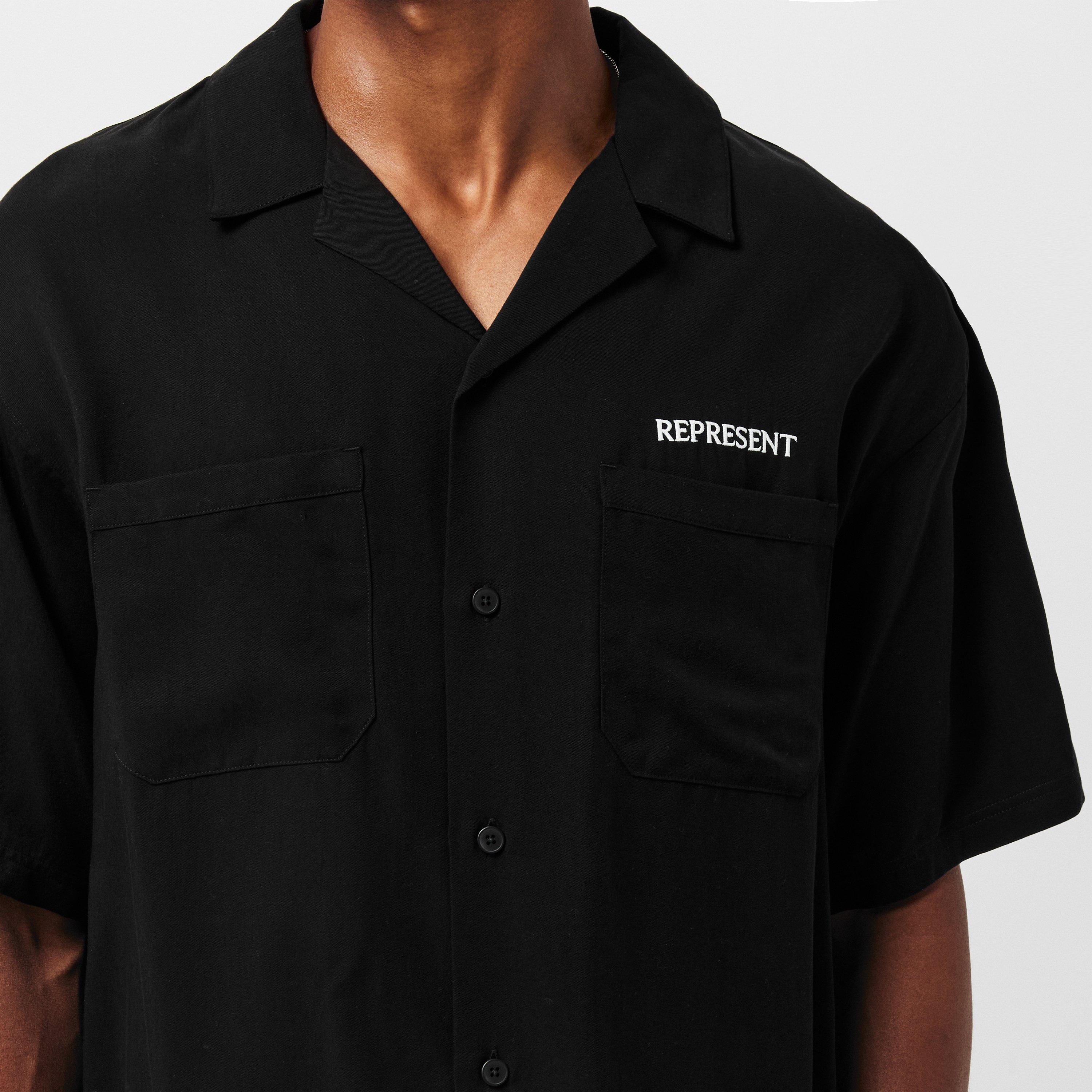 Black - Represent - Men's Short-Sleeve Bowling Shirt - 5