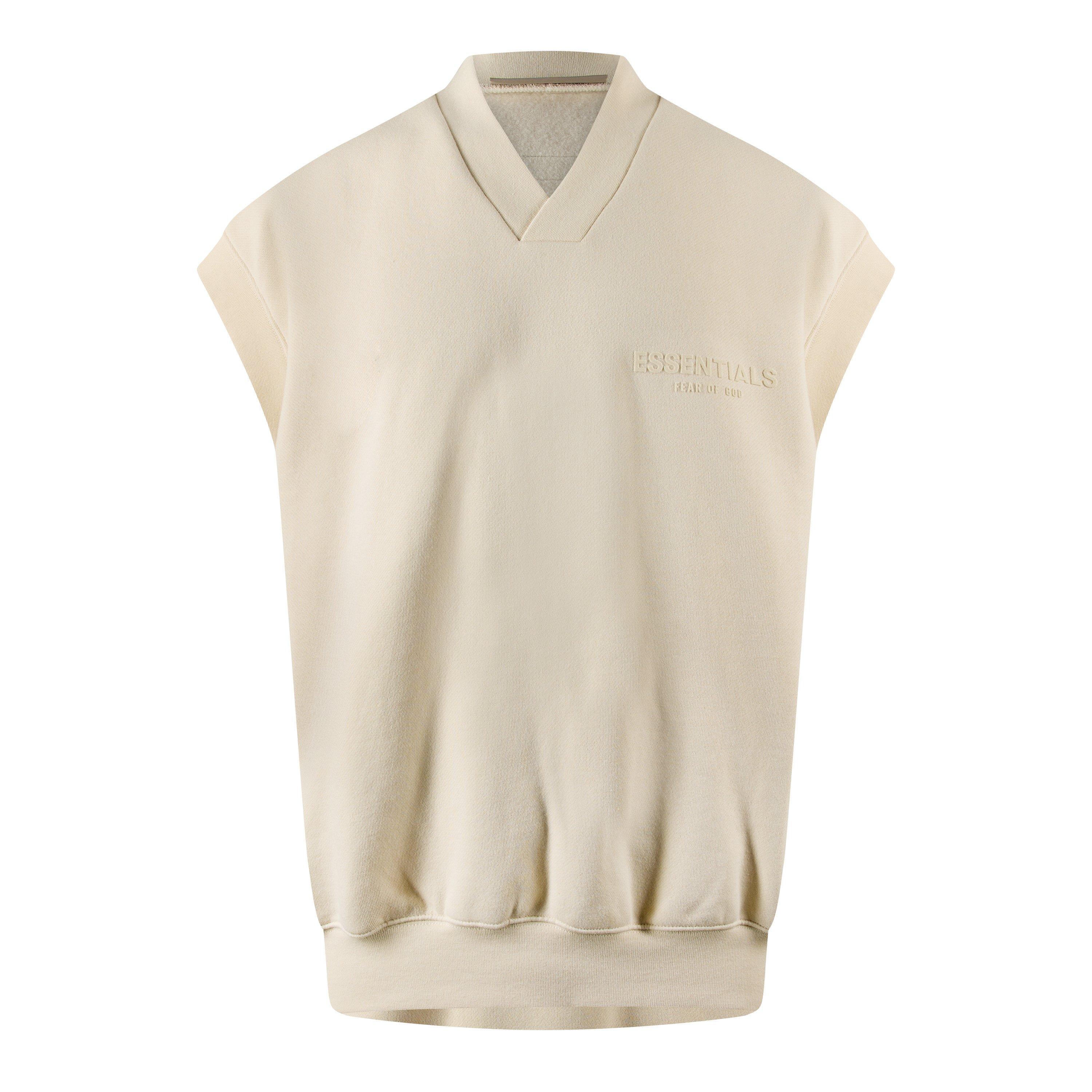 Fear Of God Essentials Men's Knitted Sweater Vest - Egg Shell - Large