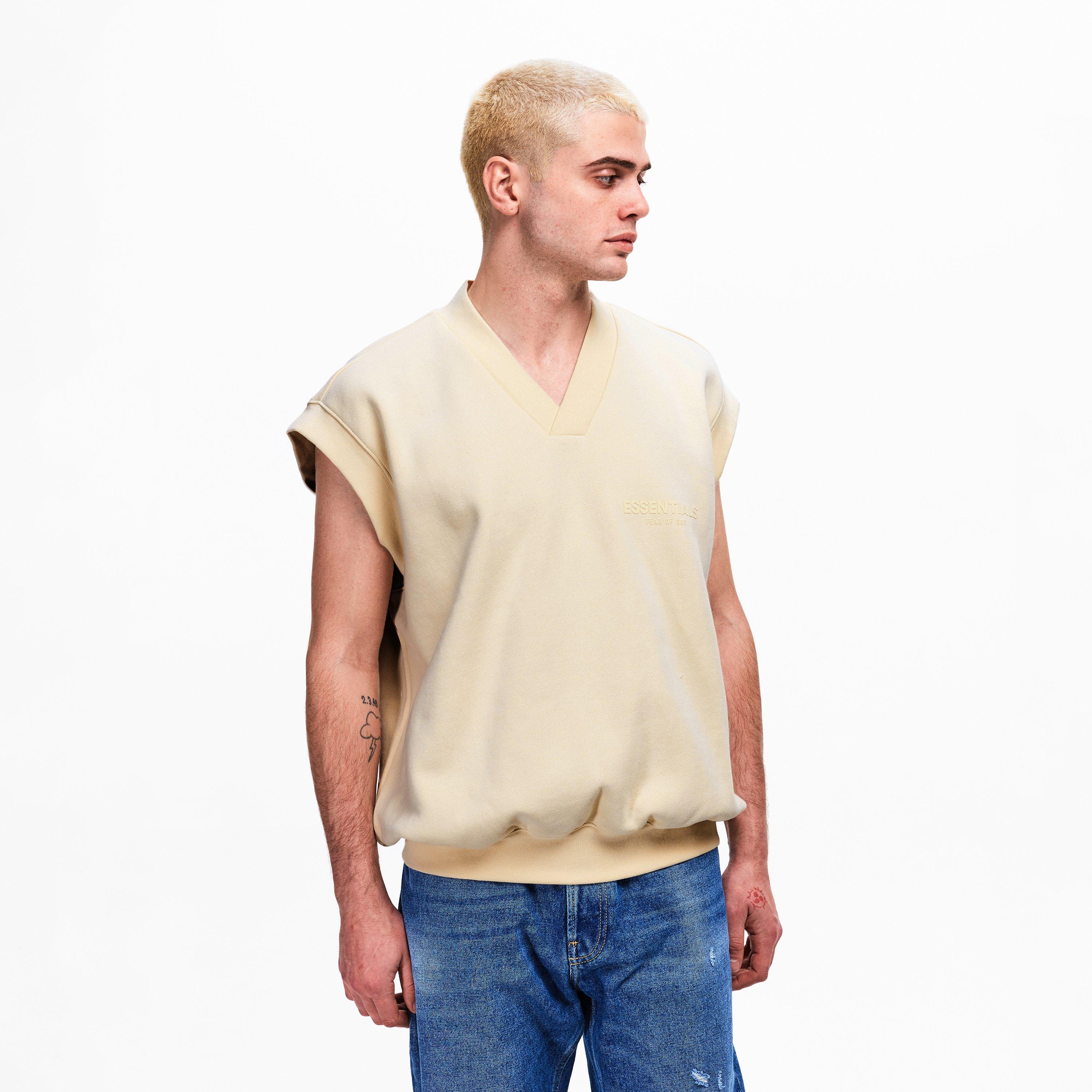 Egg Shell - Fear Of God Essentials - Men's Knitted Sweater Vest - 3