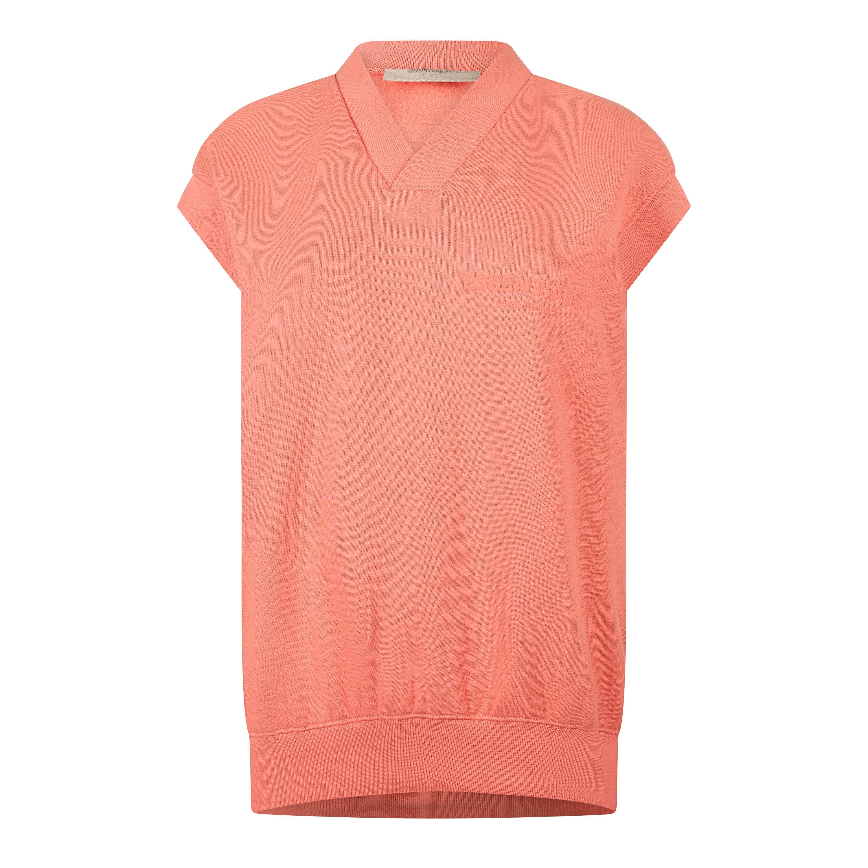 Fear Of God Essentials Women's Knitted Sweater Vest - Coral - 6 (2XS)