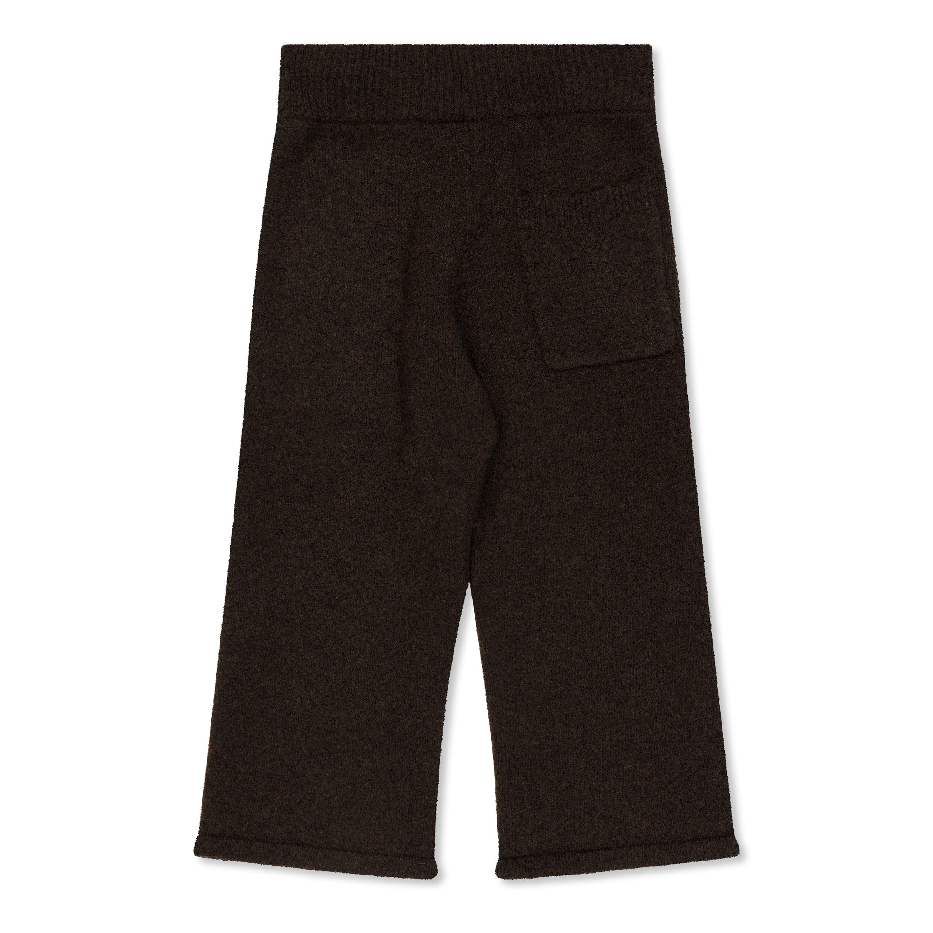 Brown - The Couture Club - Juniors Monogram Fluffy Knit Joggers - 2