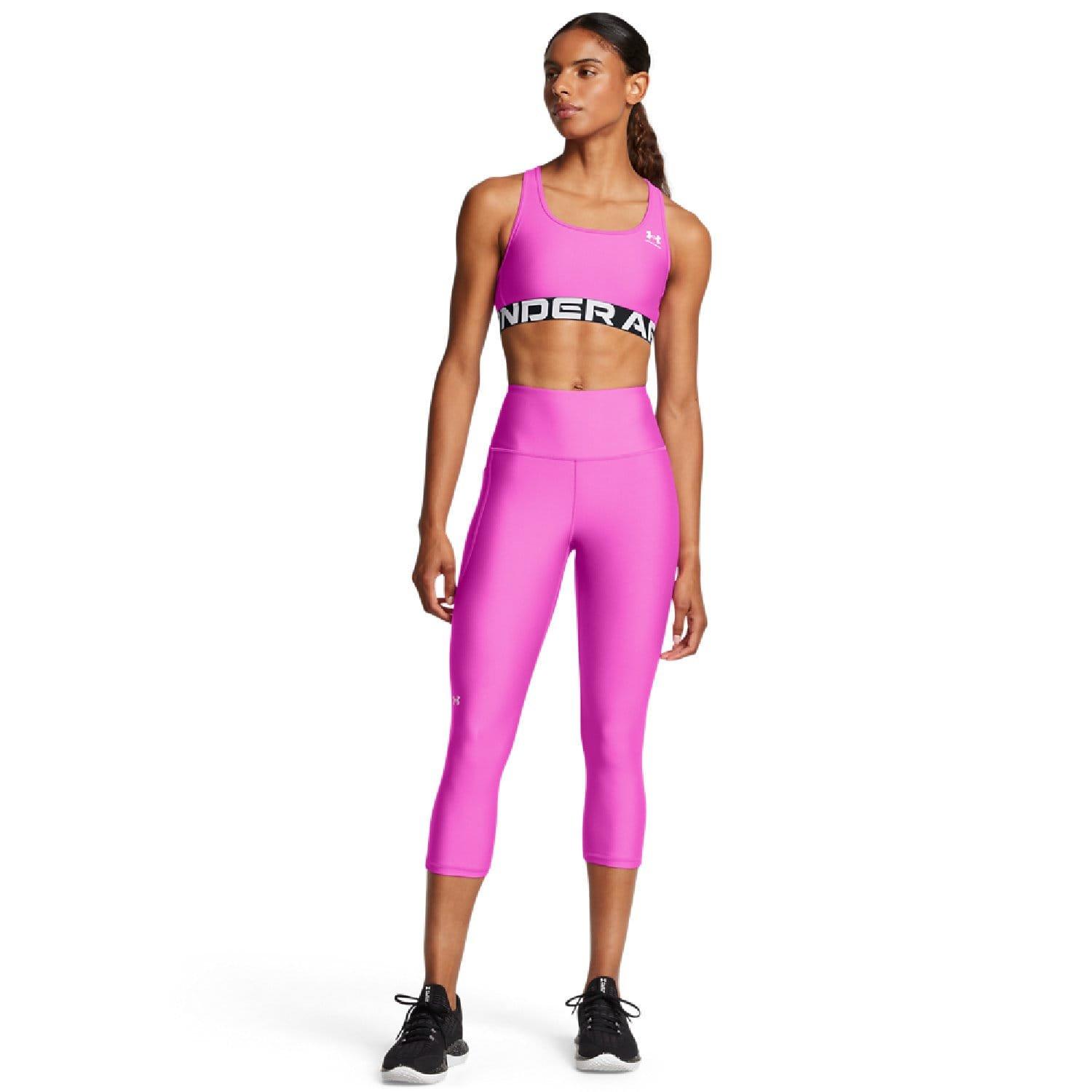 Purple - Under Armour - Tech High Rise Capris Tights - 5