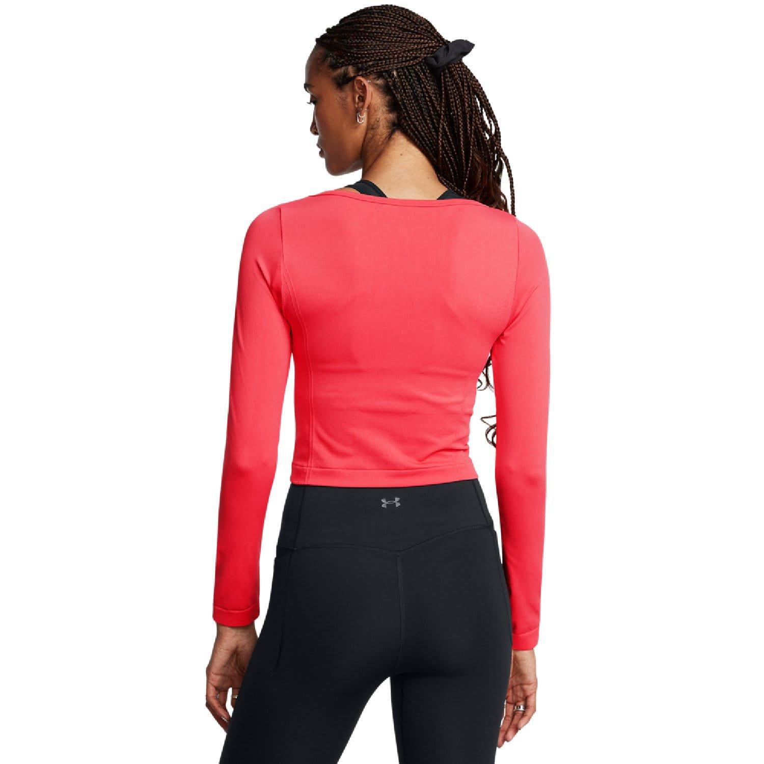 Red - Under Armour - Vanish Train Seamless Long Sleeve Top - 2