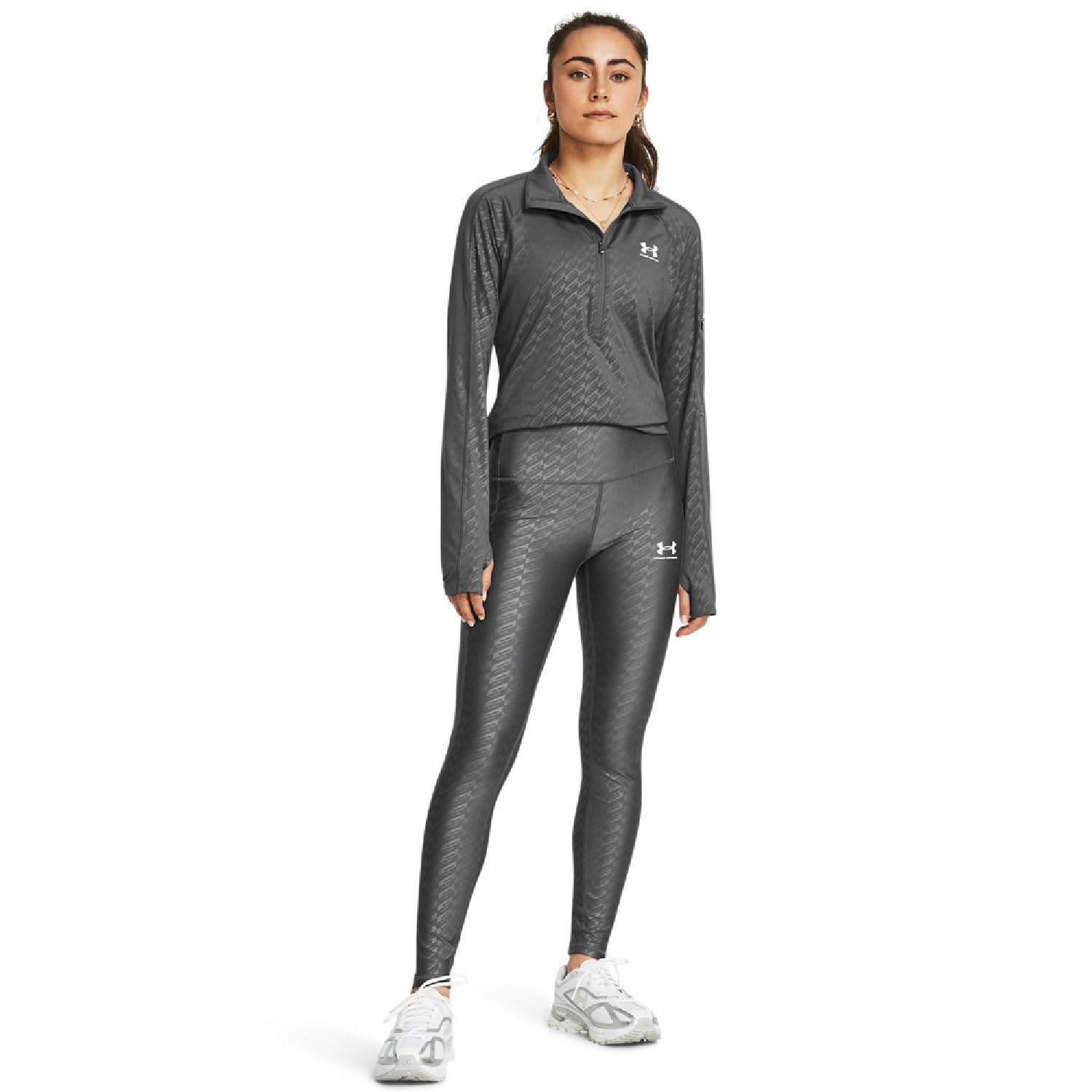 Grey - Under Armour - Emboss Leggings - 4