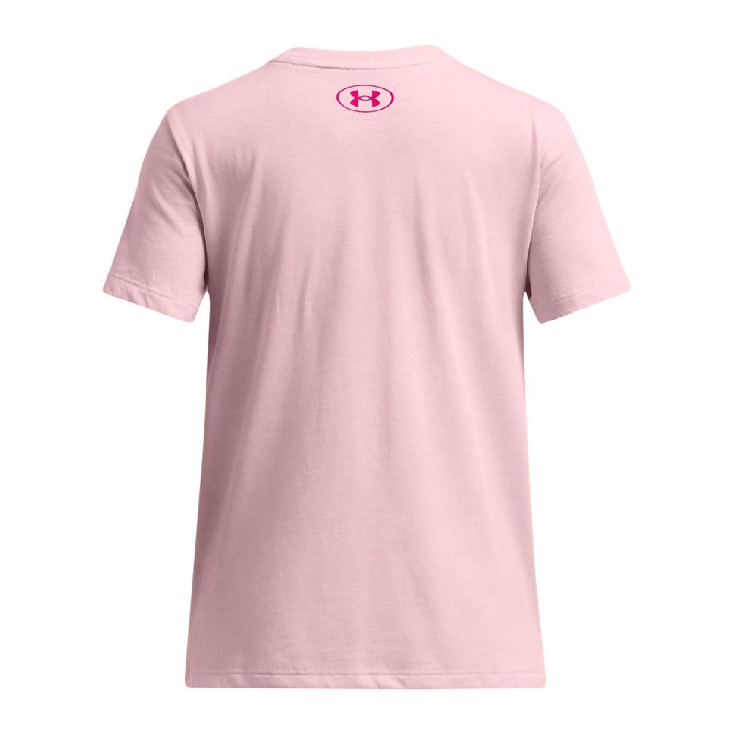 Pink - Under Armour - Big Logo Fill T-Shirt - 2