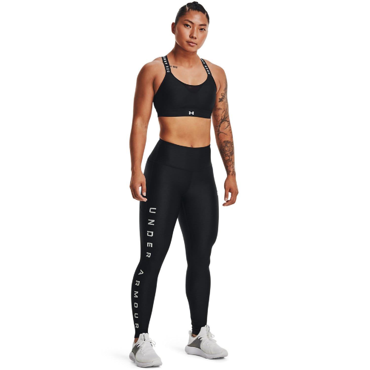 Black - Under Armour - HeatGear Reflective Leggings - 4
