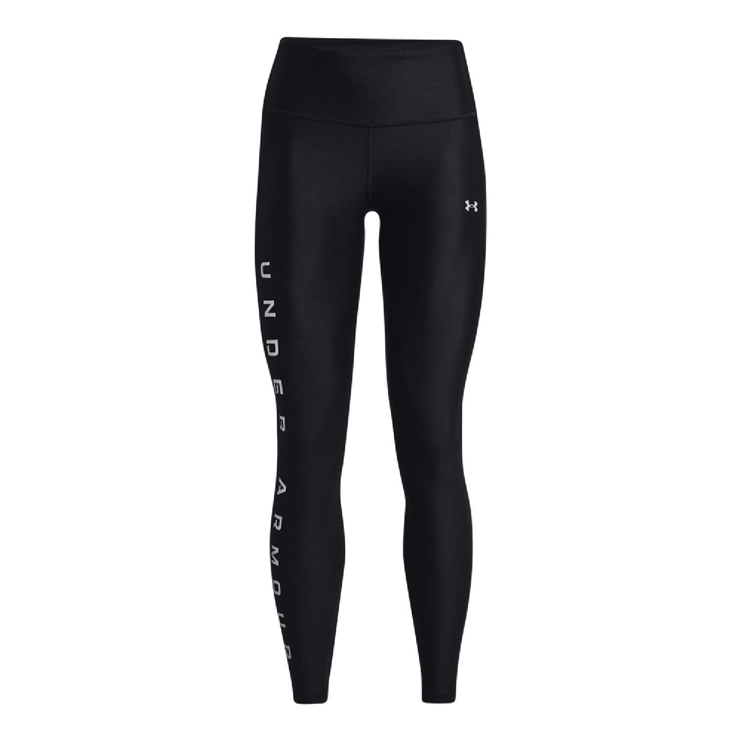 Black - Under Armour - HeatGear Reflective Leggings - 5