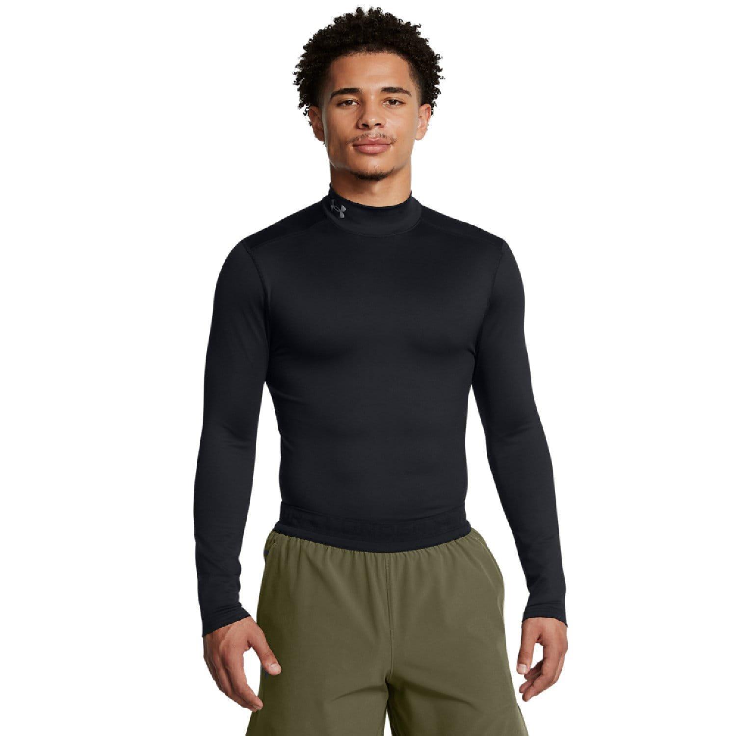 Black - Under Armour - ColdGear Elite Mock Long Sleeve Top - 1