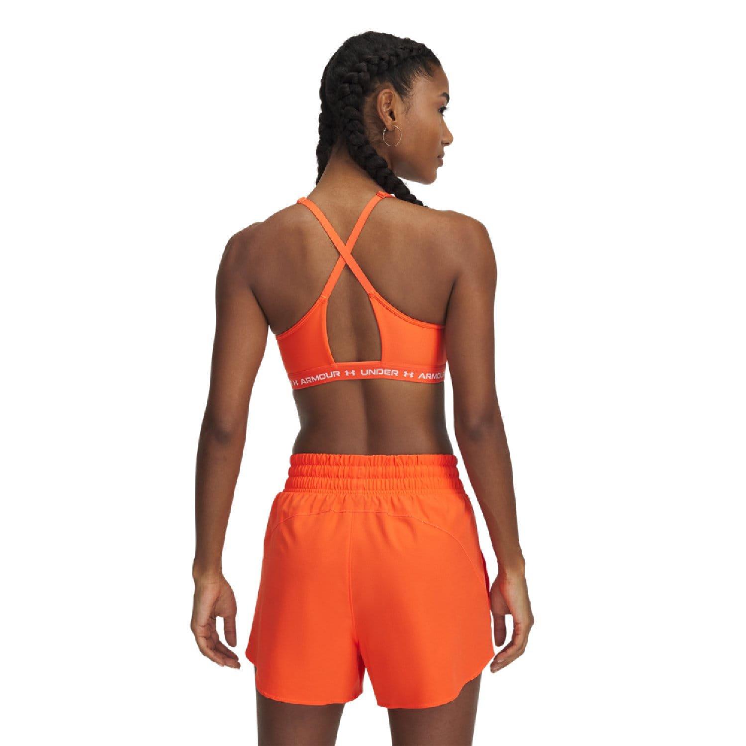 Orange - Under Armour - Crossback Low Sport Bra - 2