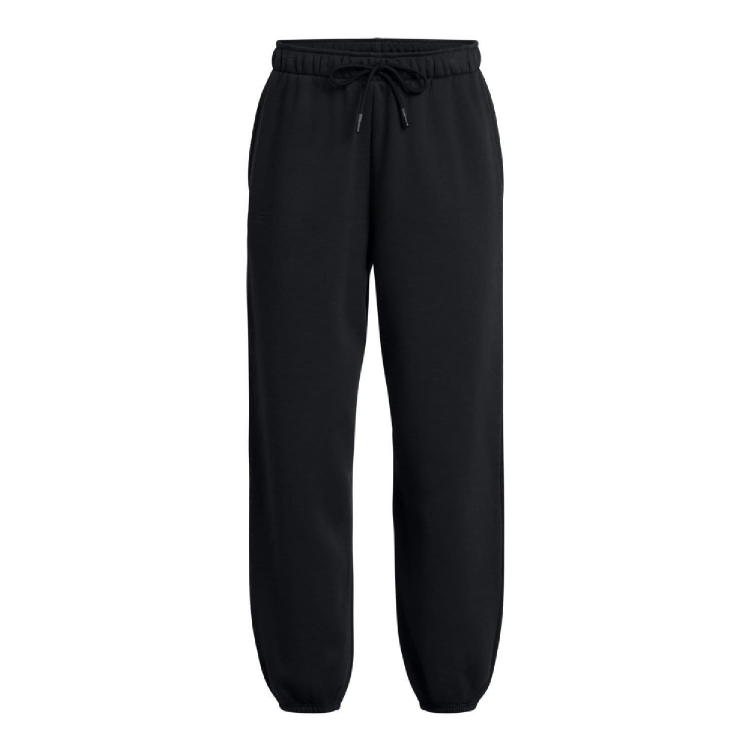 Black - Under Armour - Icon Fleece Wordmark Oversized Pants - 3