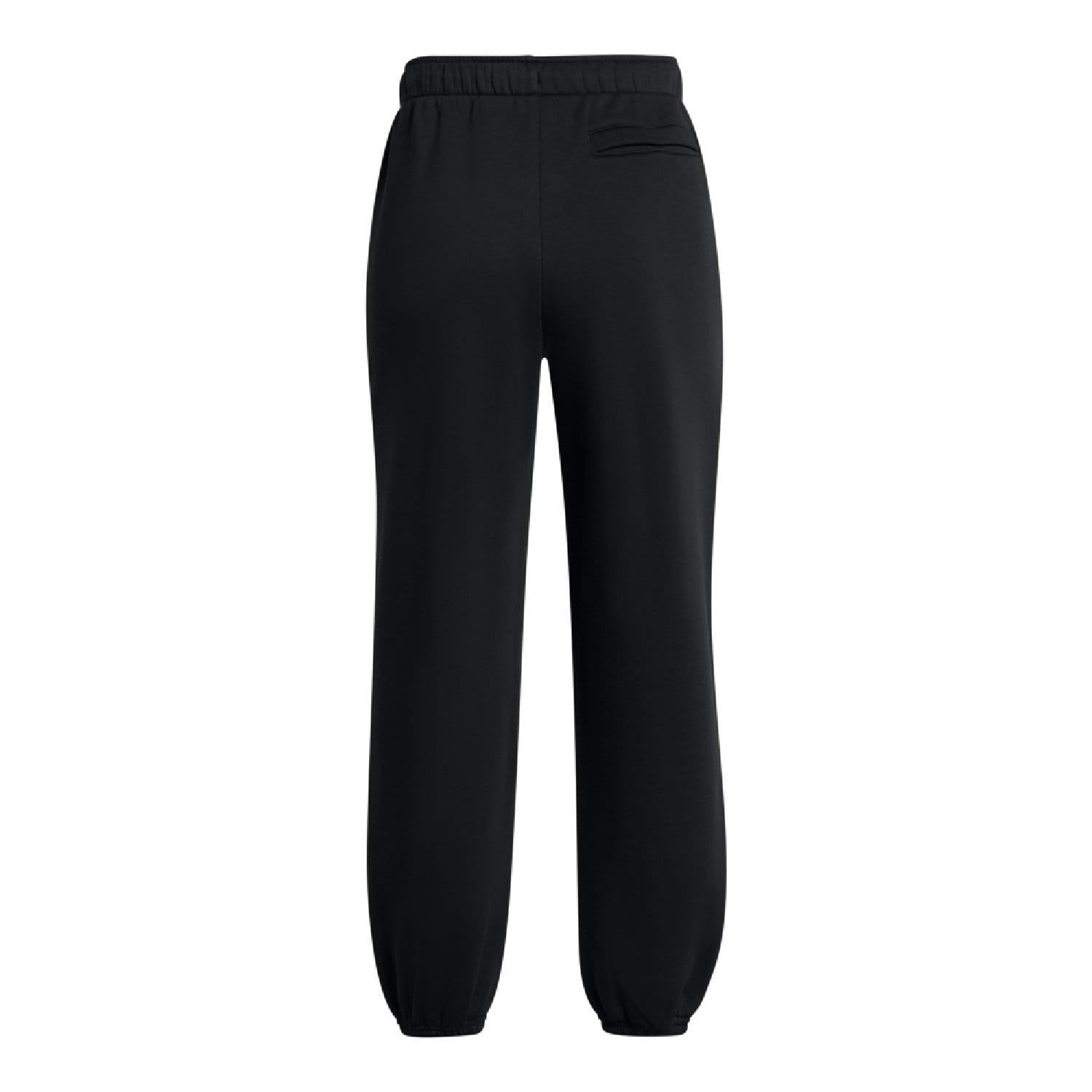 Black - Under Armour - Icon Fleece Wordmark Oversized Pants - 4