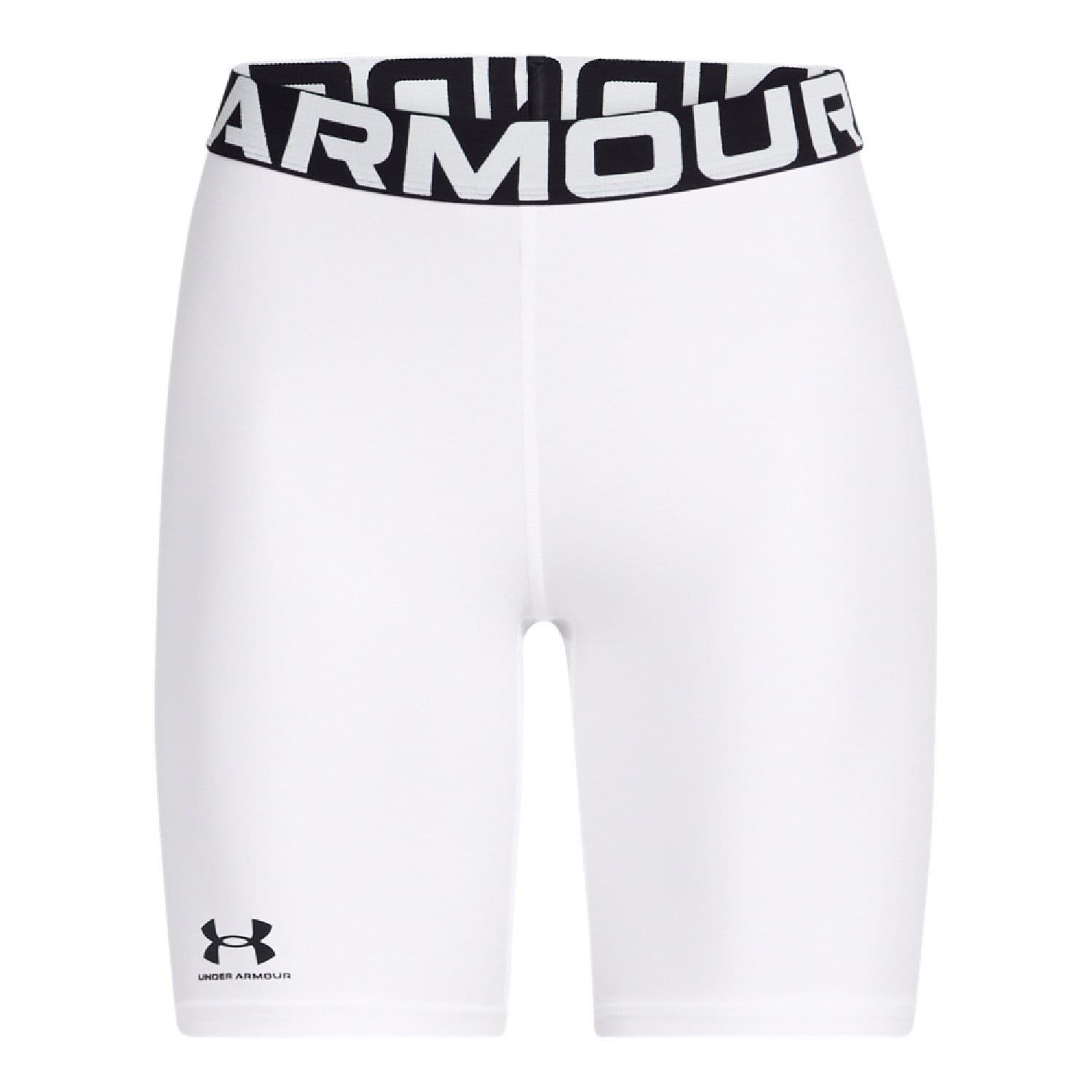 White - Under Armour - HeatGear 8in Shorts - 3