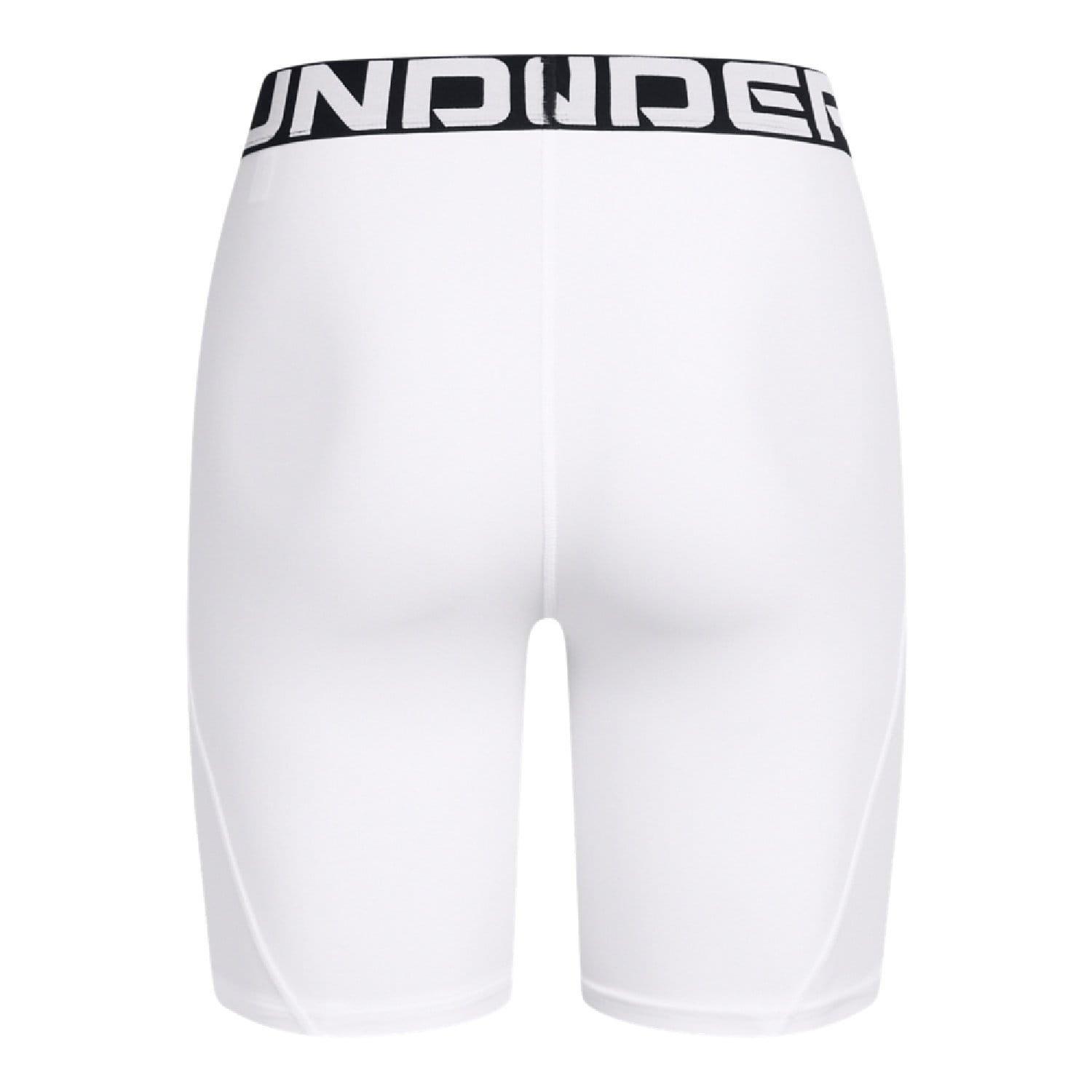 White - Under Armour - HeatGear 8in Shorts - 4