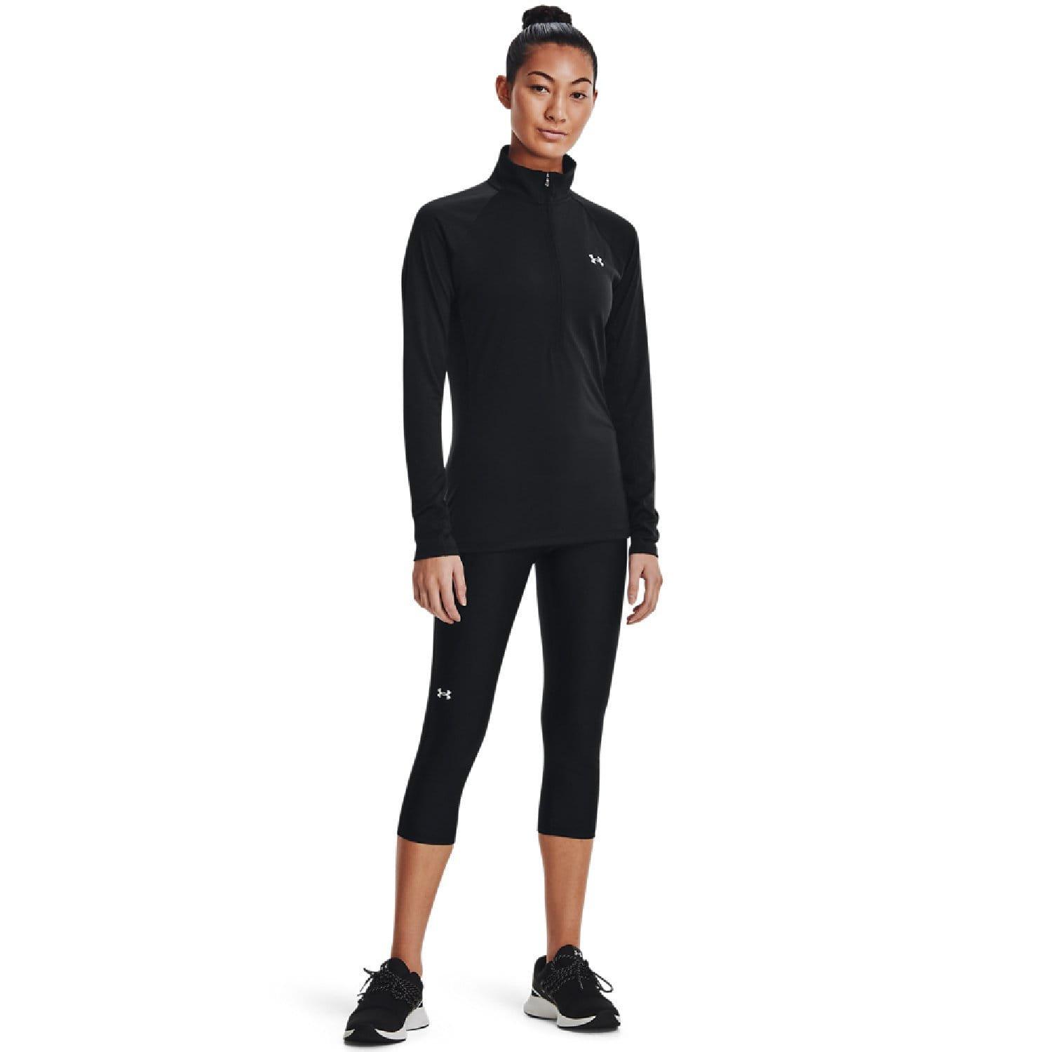 Black - Under Armour - Reflective Tech quarter Zip Top - 4