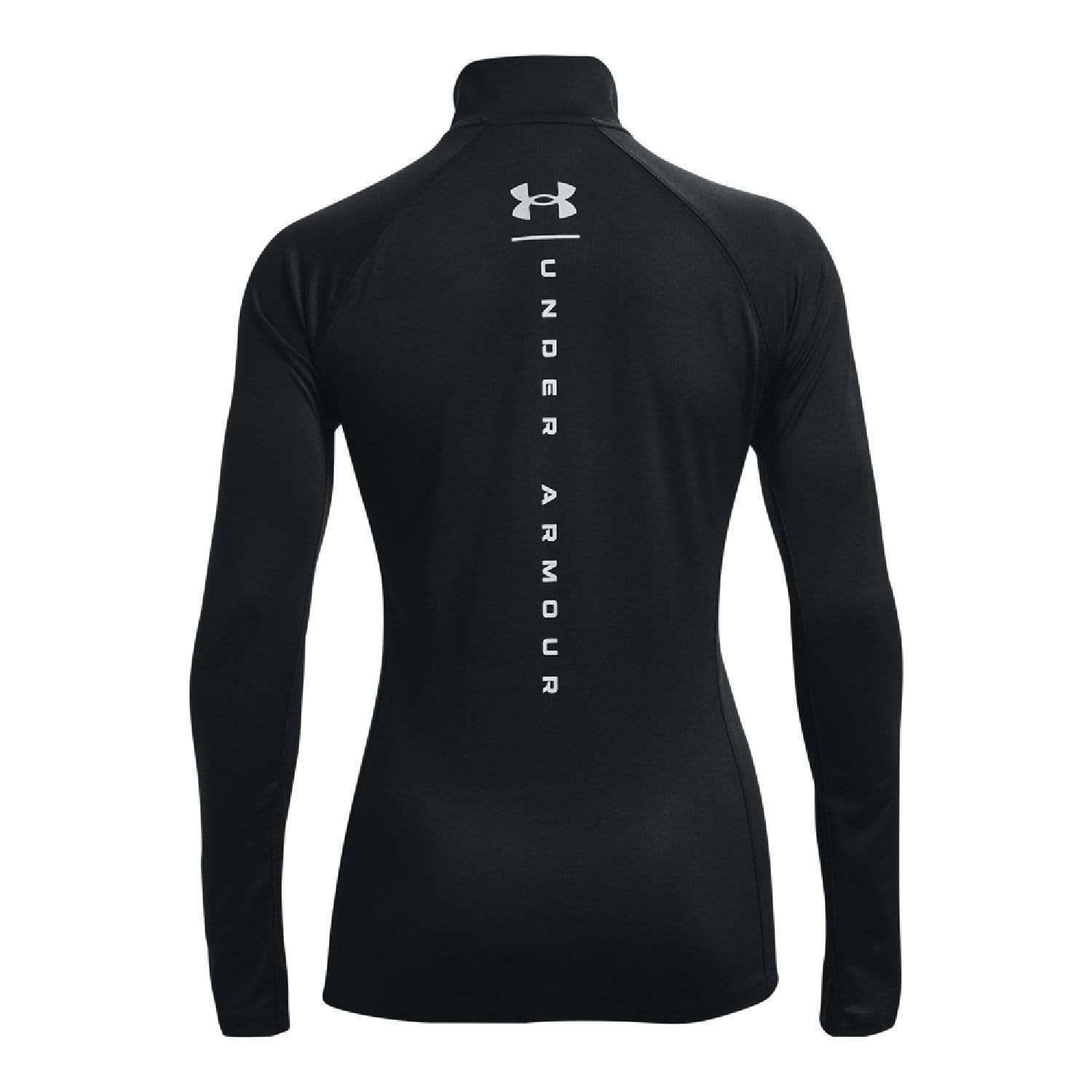 Black - Under Armour - Reflective Tech quarter Zip Top - 6