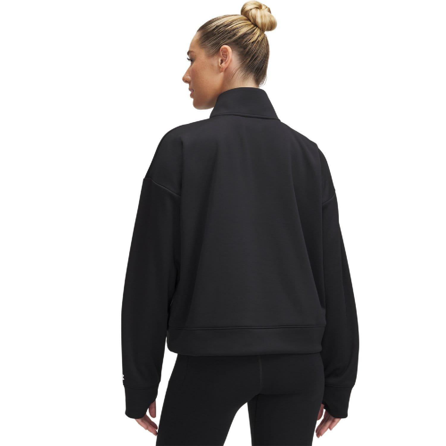 Black - Under Armour - Armour Woven Fleece Half-Zip Top - 2