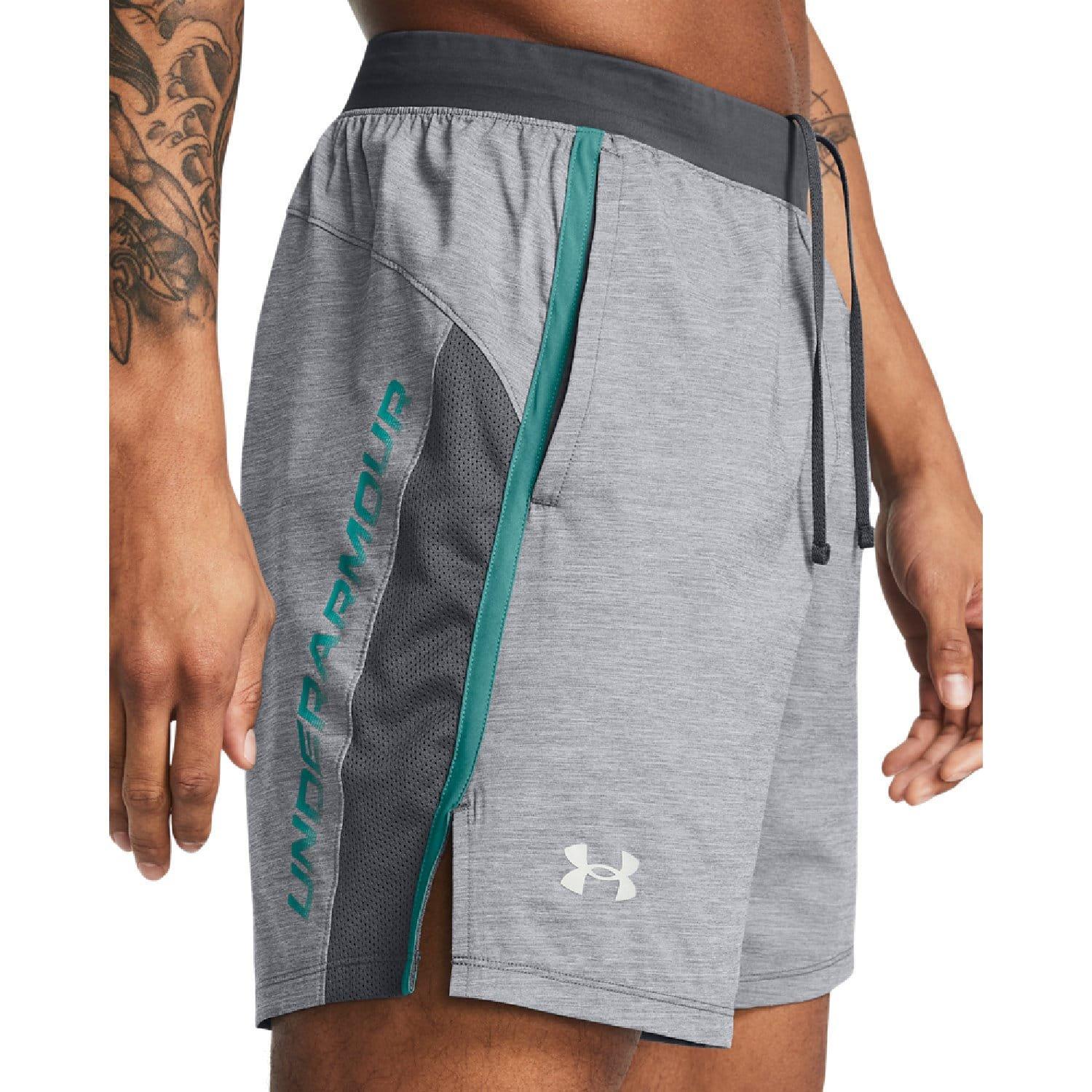Grey - Under Armour - Launch Shorts - 3