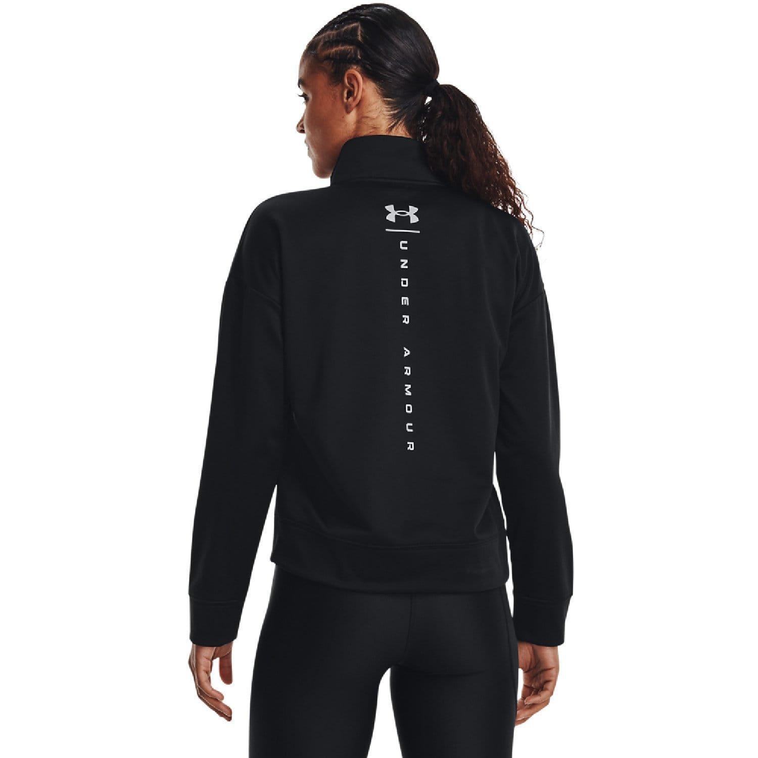 Black - Under Armour - Armour Fleece Reflective quarter Zip Top - 2