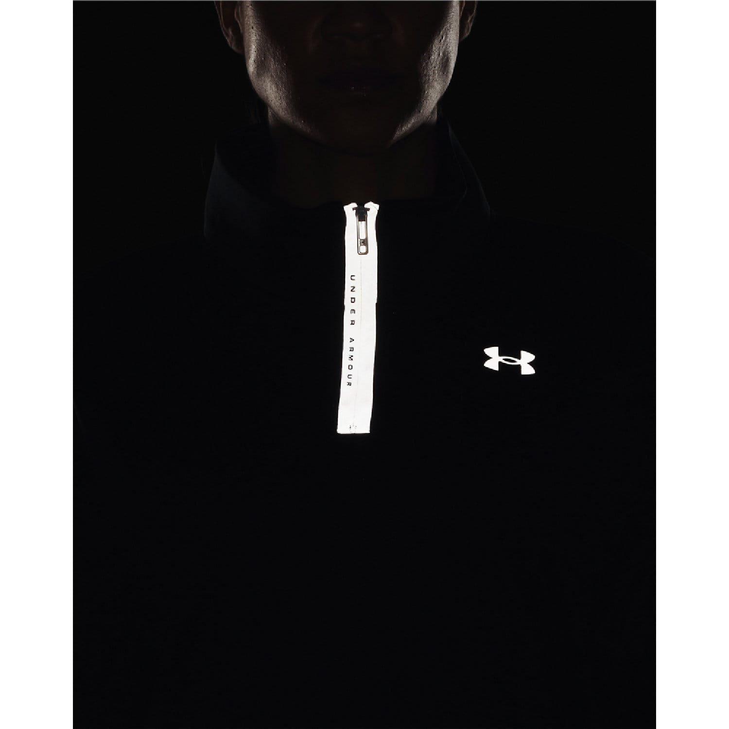 Black - Under Armour - Armour Fleece Reflective quarter Zip Top - 3
