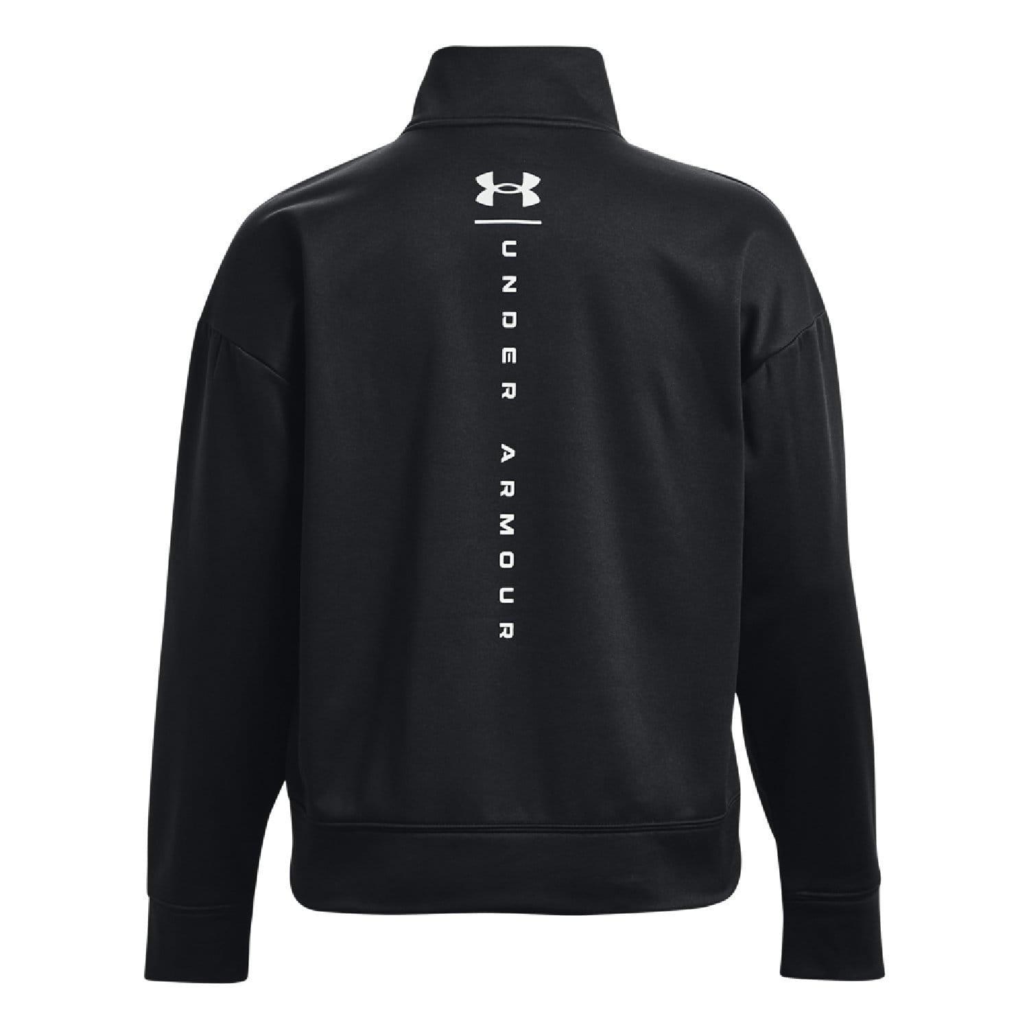 Black - Under Armour - Armour Fleece Reflective quarter Zip Top - 6