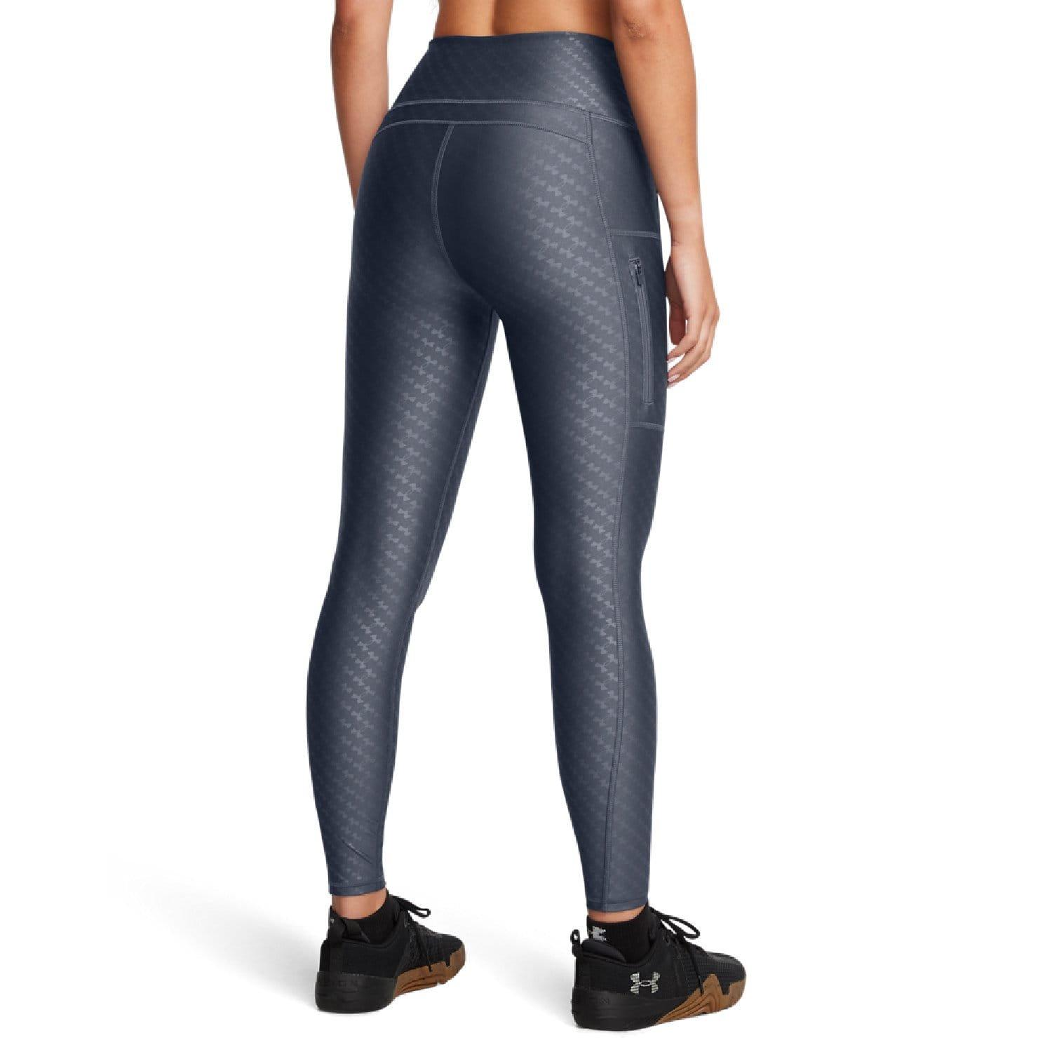 Grey - Under Armour - Emboss Leggings - 2