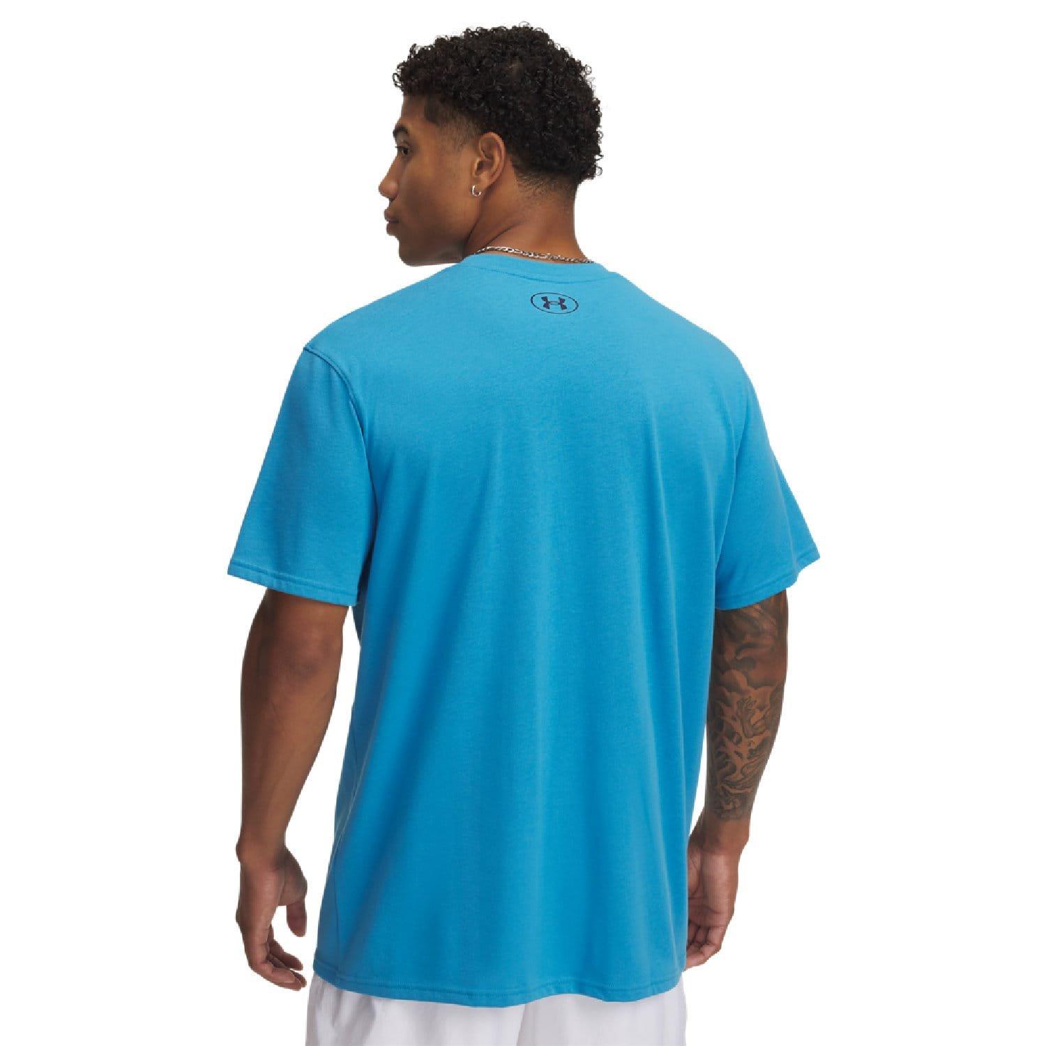 Blue - Under Armour - Holiday Heavyweight T-Shirt - 2