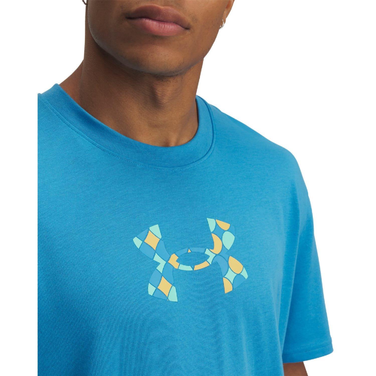 Blue - Under Armour - Holiday Heavyweight T-Shirt - 3