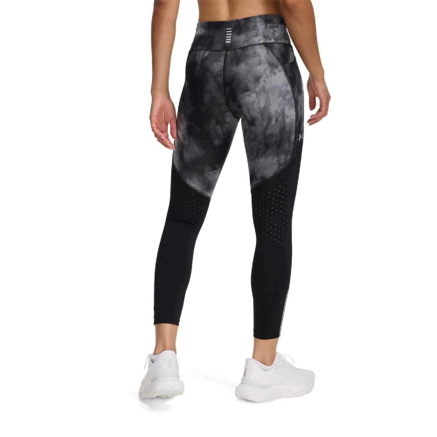 Black - Under Armour - Launch Printed Ankle Tights - 2