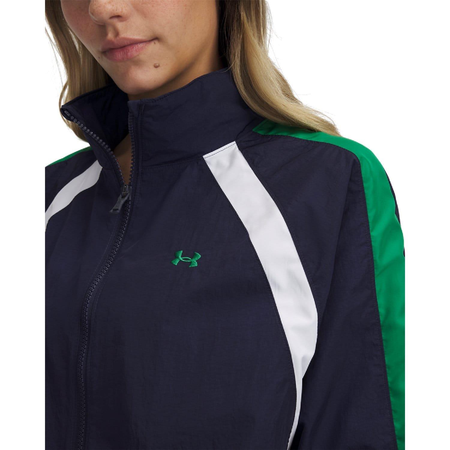 Blue - Under Armour - Icon Crinkle Track Jacket - 3