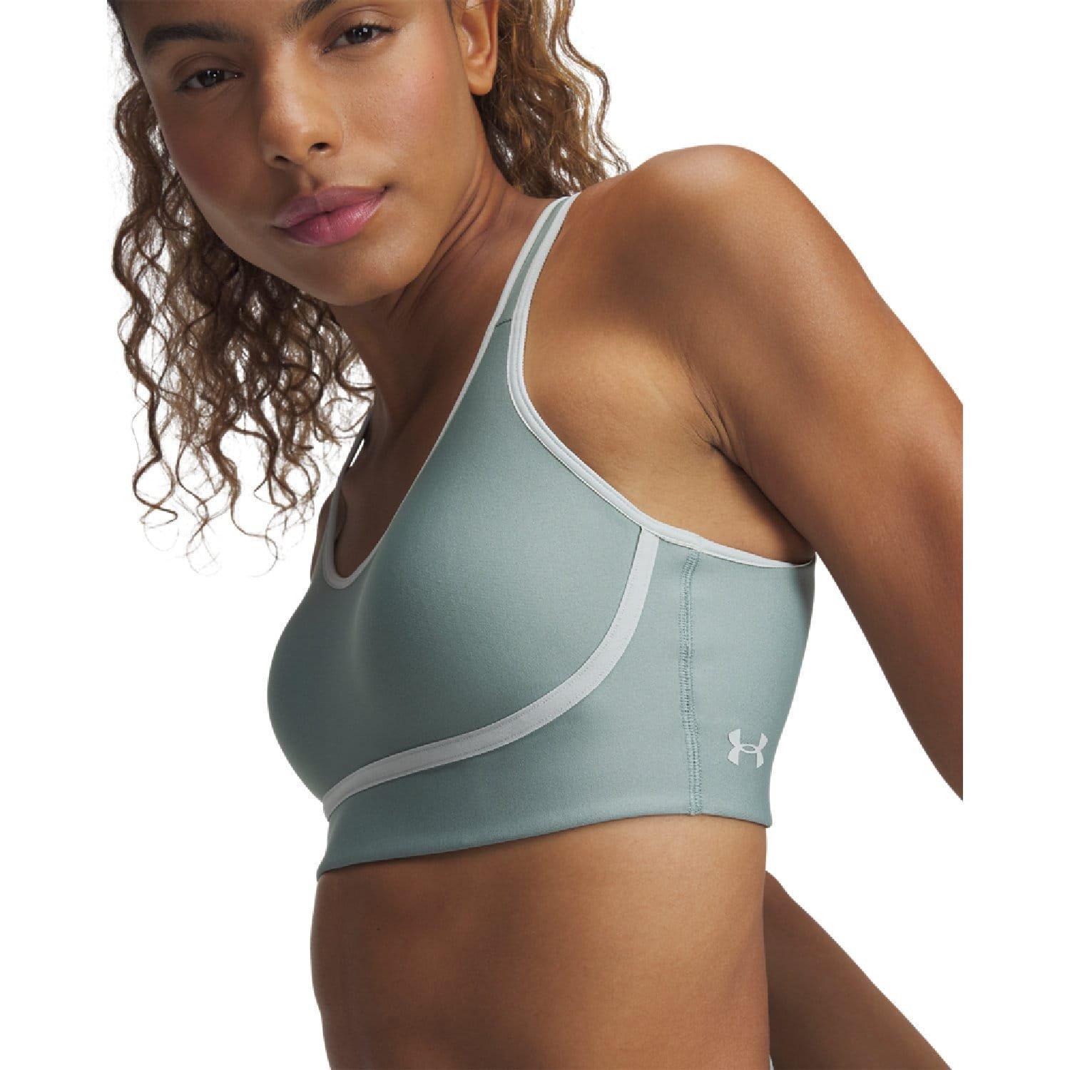 Green - Under Armour - Infinity Mid Piped Sports Bra - 5