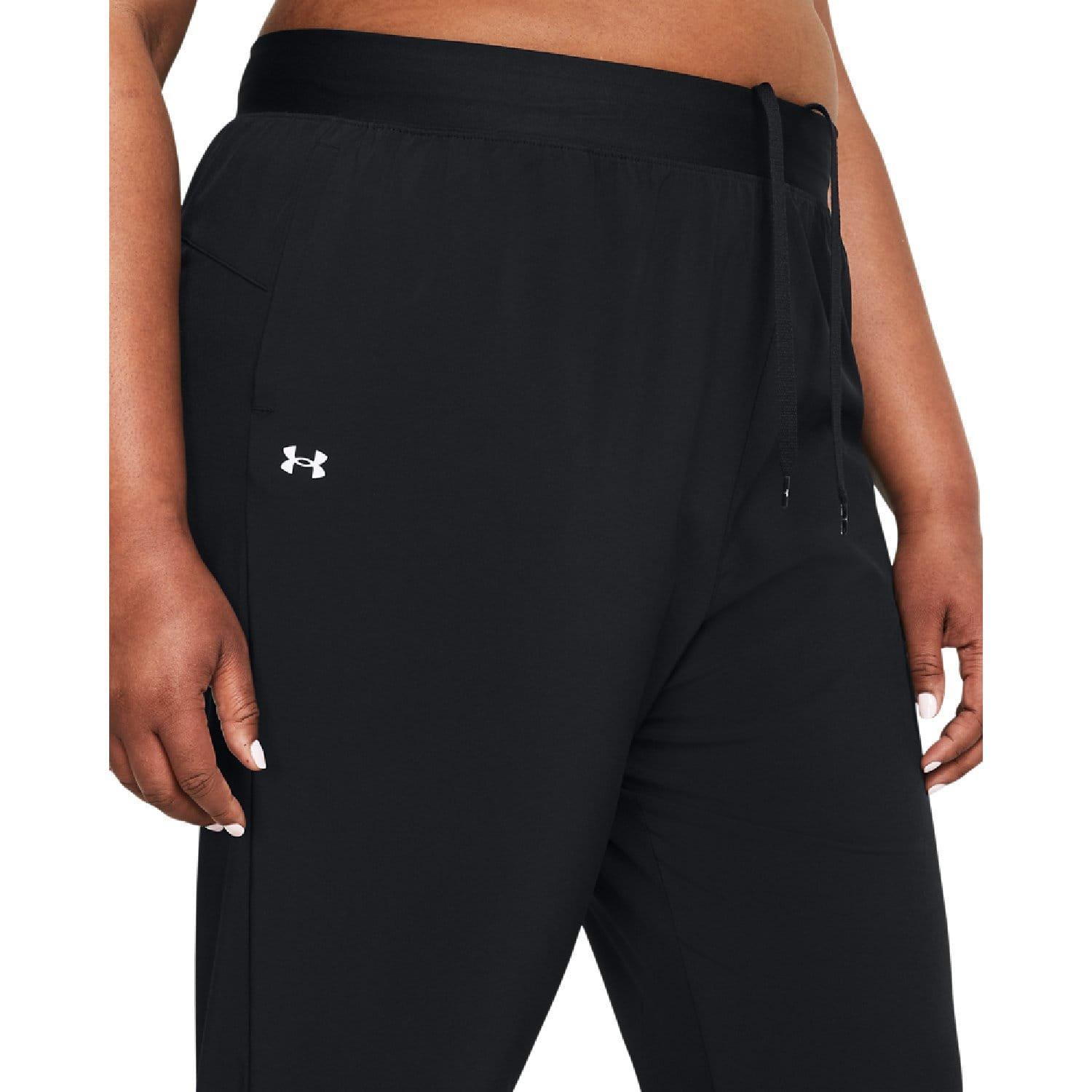 Black - Under Armour - Rival High-Rise Woven Pants - 5