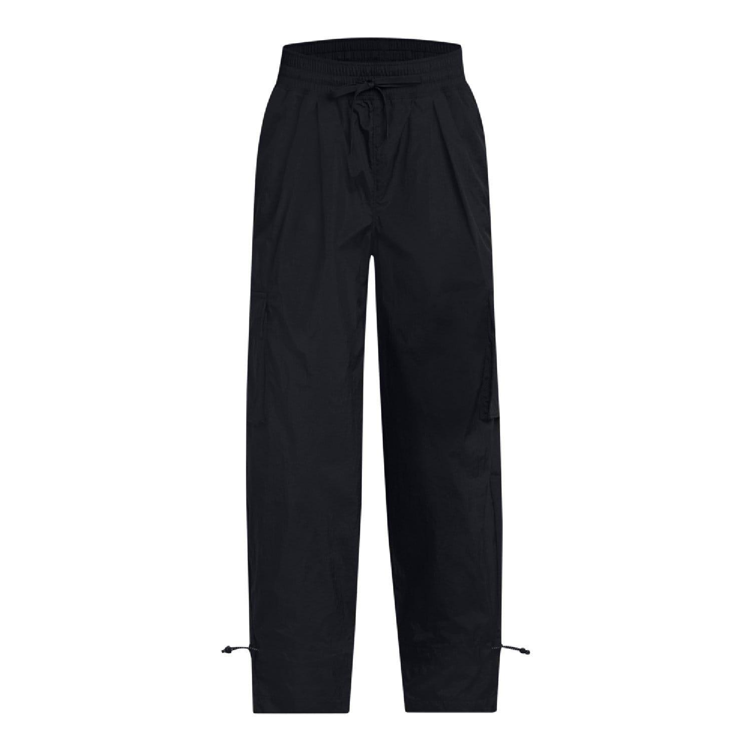 Black - Under Armour - Crinkle Woven Pants - 3