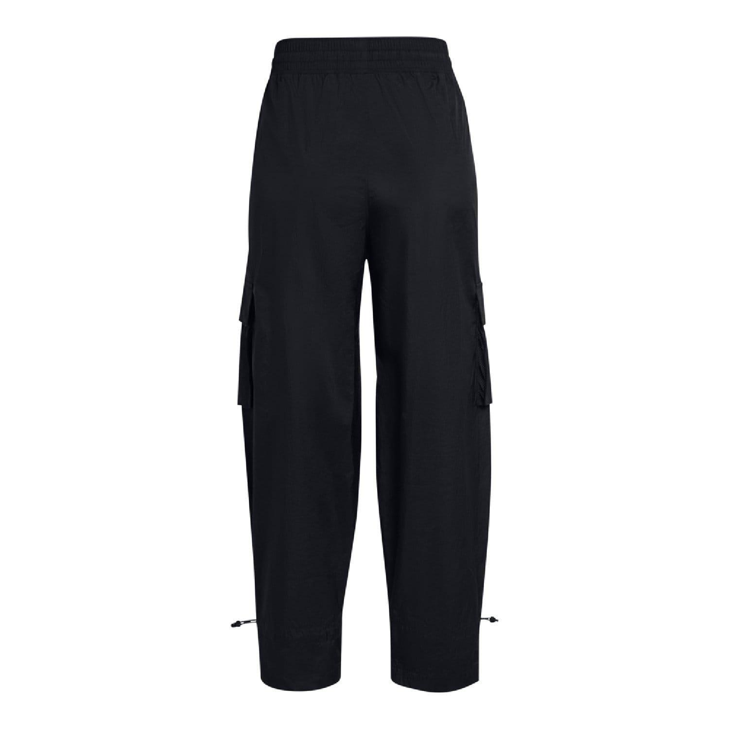 Black - Under Armour - Crinkle Woven Pants - 4
