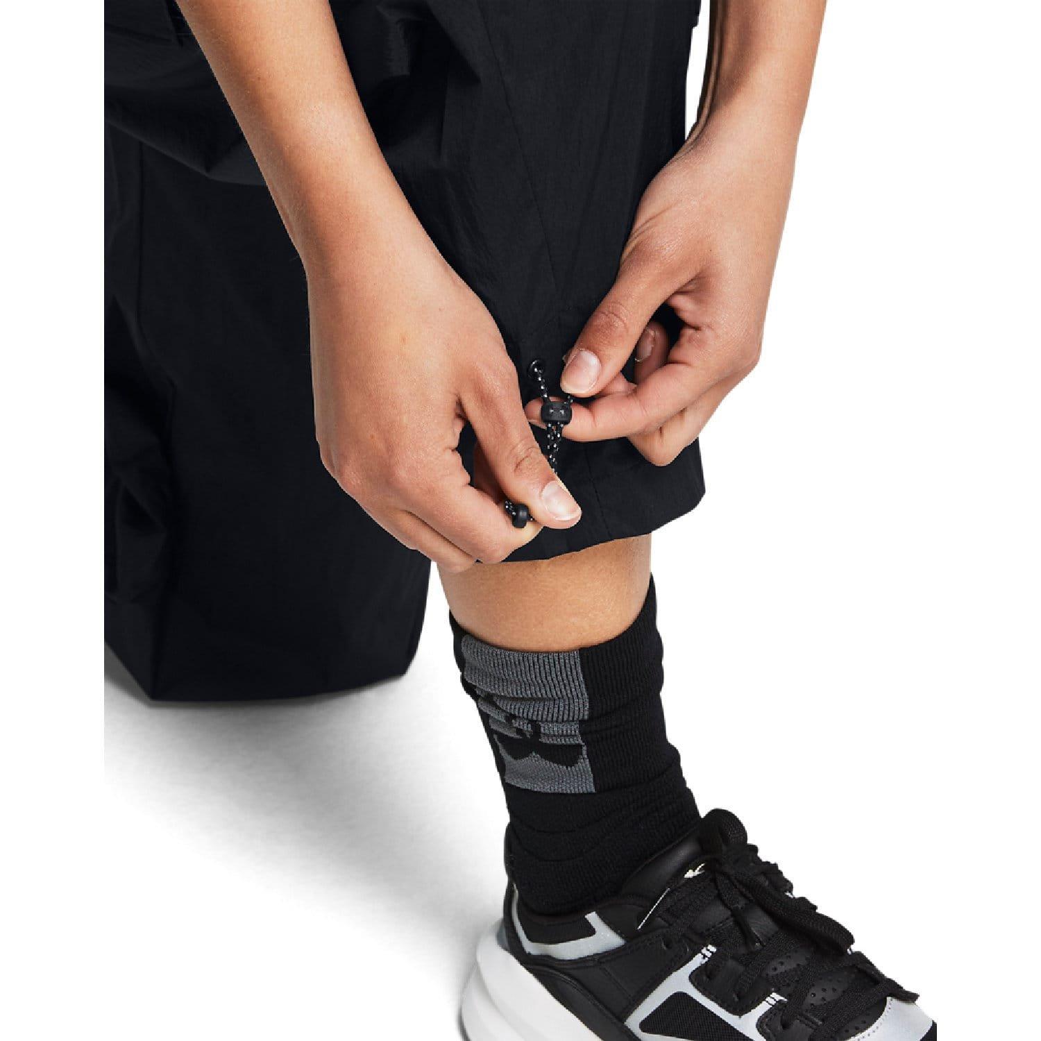 Black - Under Armour - Crinkle Woven Pants - 5