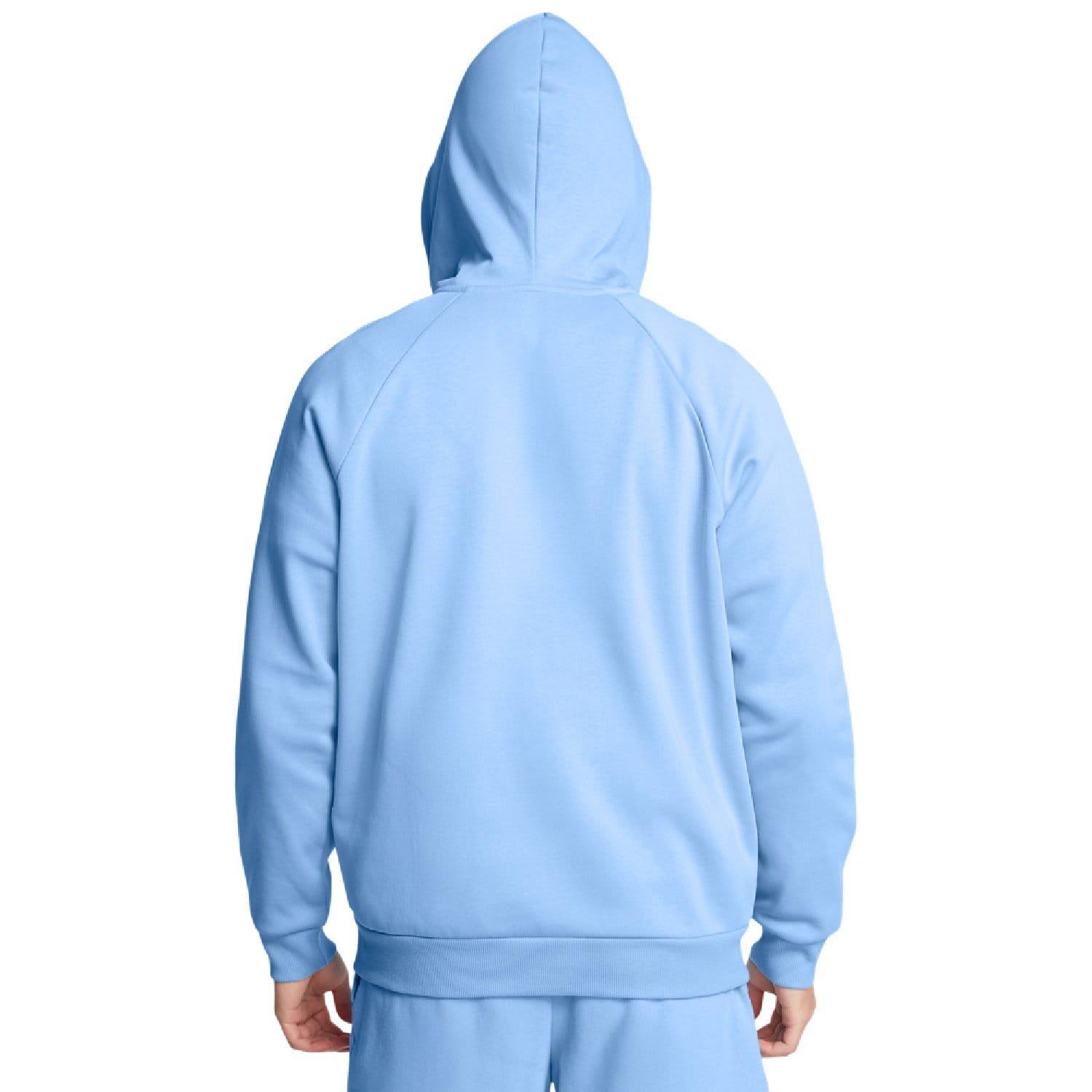 Blue - Under Armour - Rival Fleece Full-Zip Hoodie - 2
