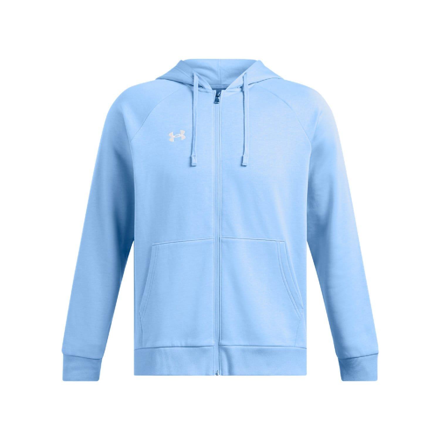 Blue - Under Armour - Rival Fleece Full-Zip Hoodie - 3