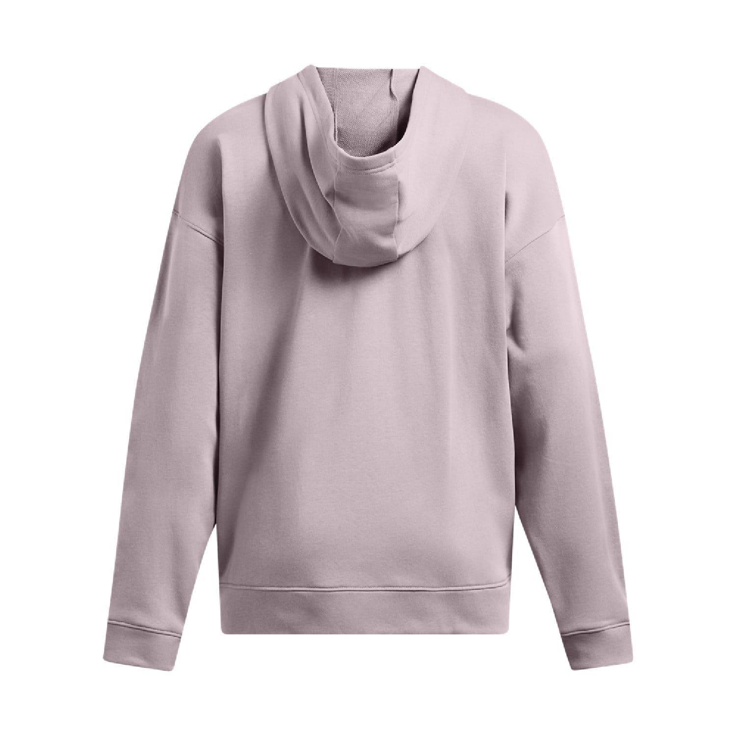 Grey - Under Armour - Rival Terry Oversized Full-Zip Hoodie - 4