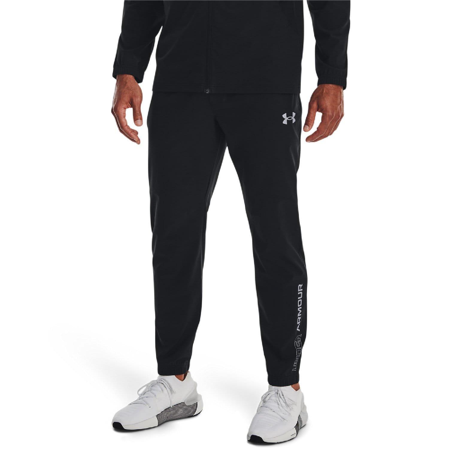 Black - Under Armour - Woven Track Pants - 1