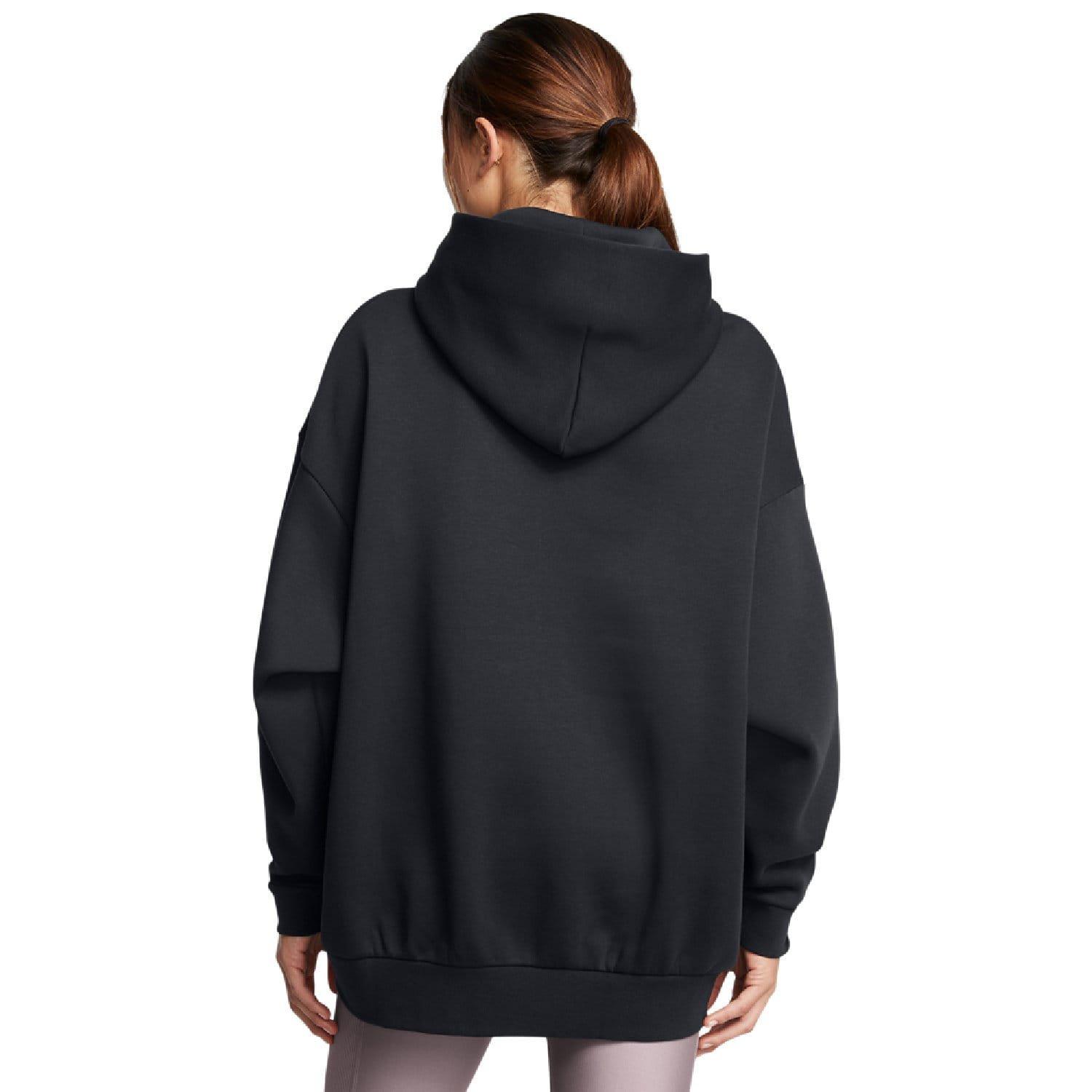 Black - Under Armour - Icon Fleece Ultra Oversized Hoodie - 2